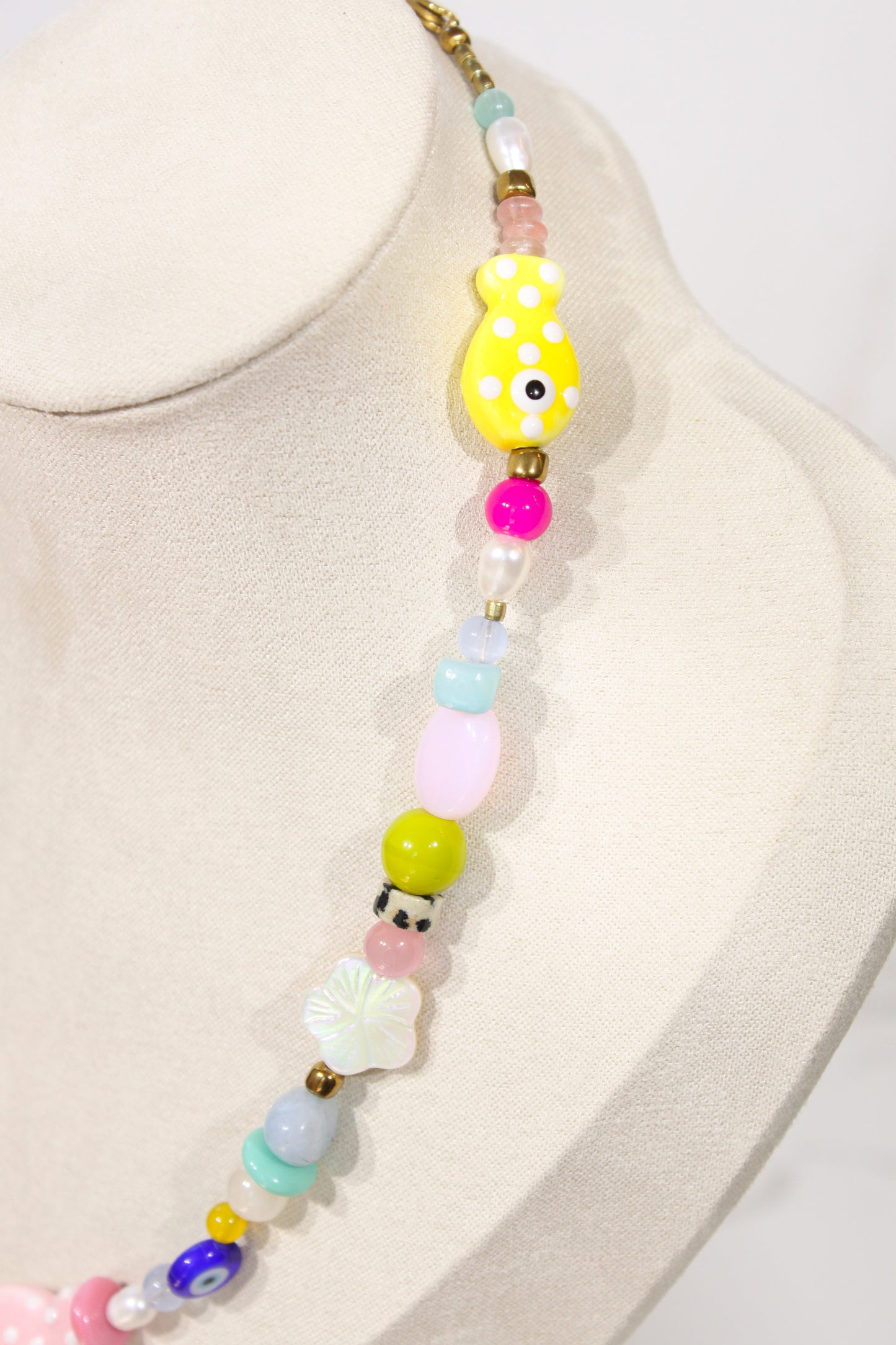 Whimsy Beaded Charm Necklace