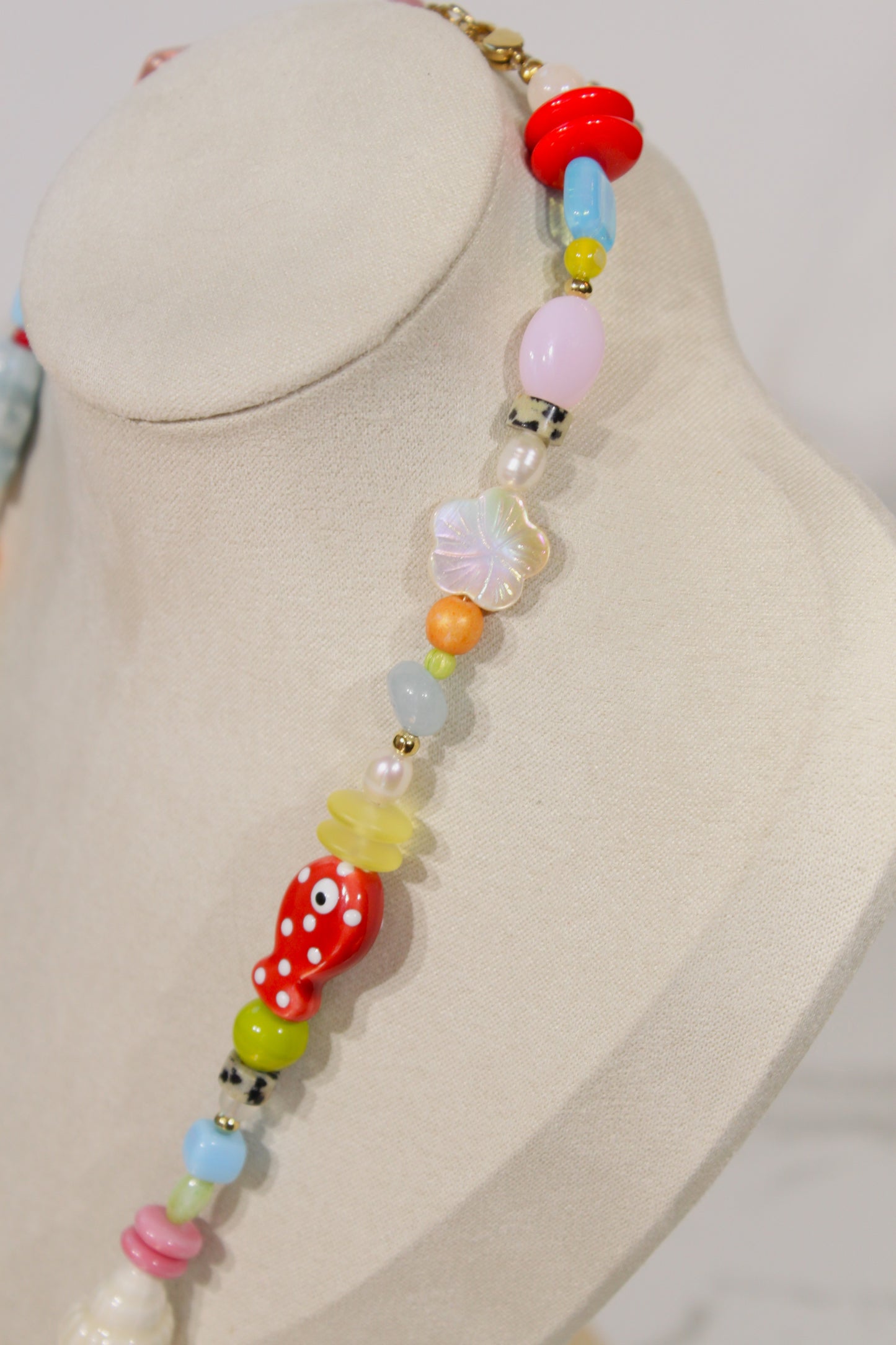 Whimsy Beaded Charm Necklace