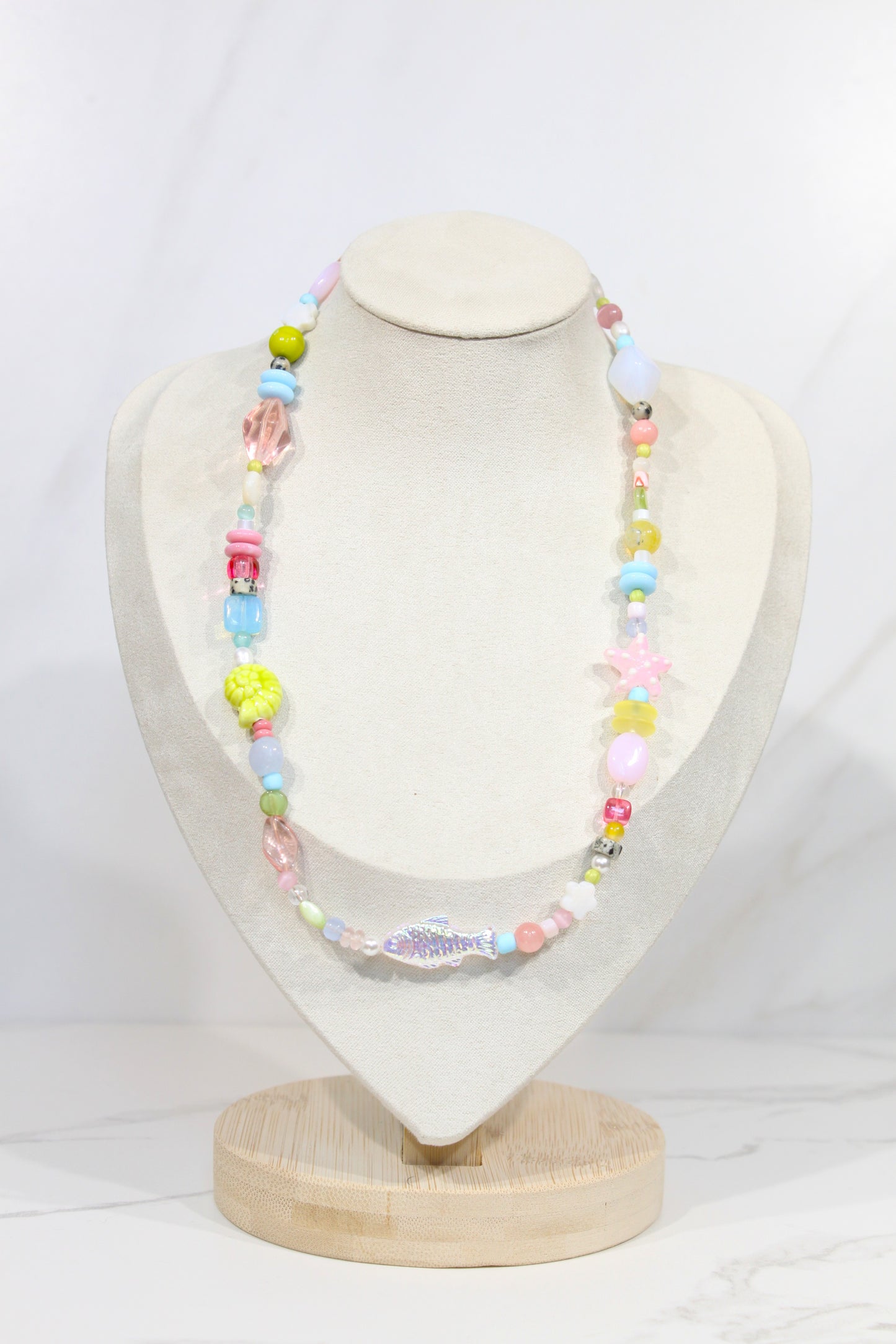 Whimsy Beaded Charm Necklace