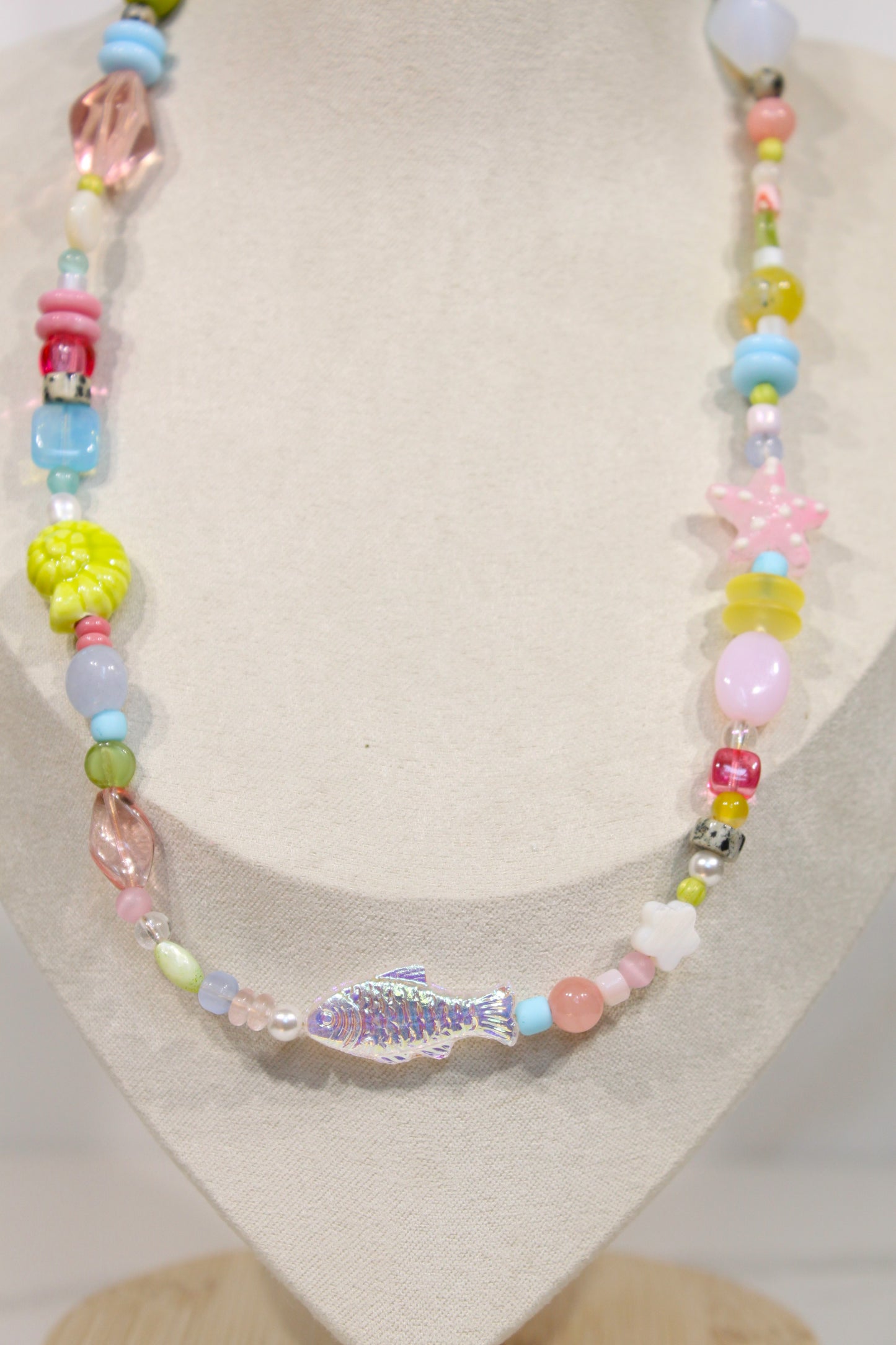 Whimsy Beaded Charm Necklace