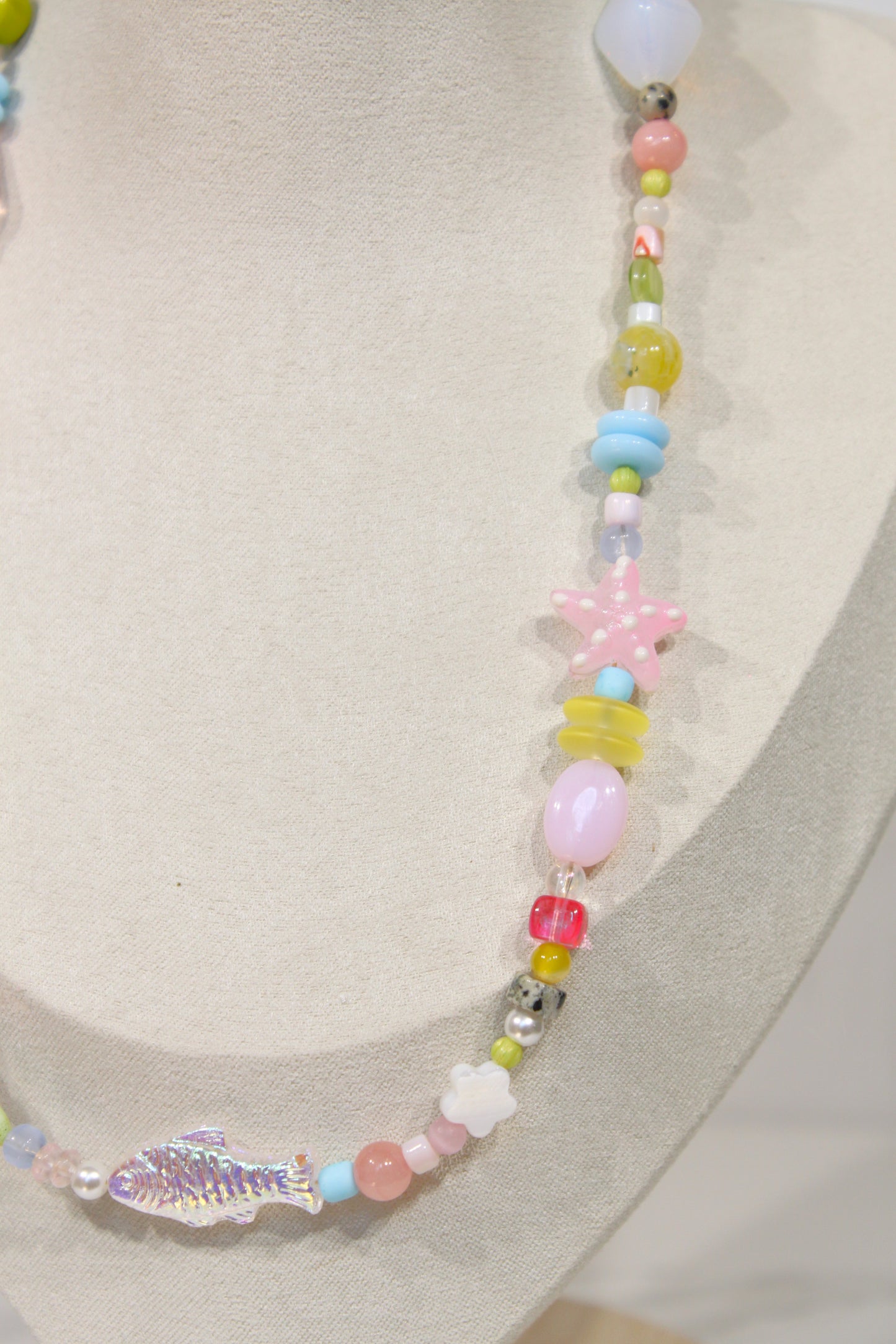 Whimsy Beaded Charm Necklace