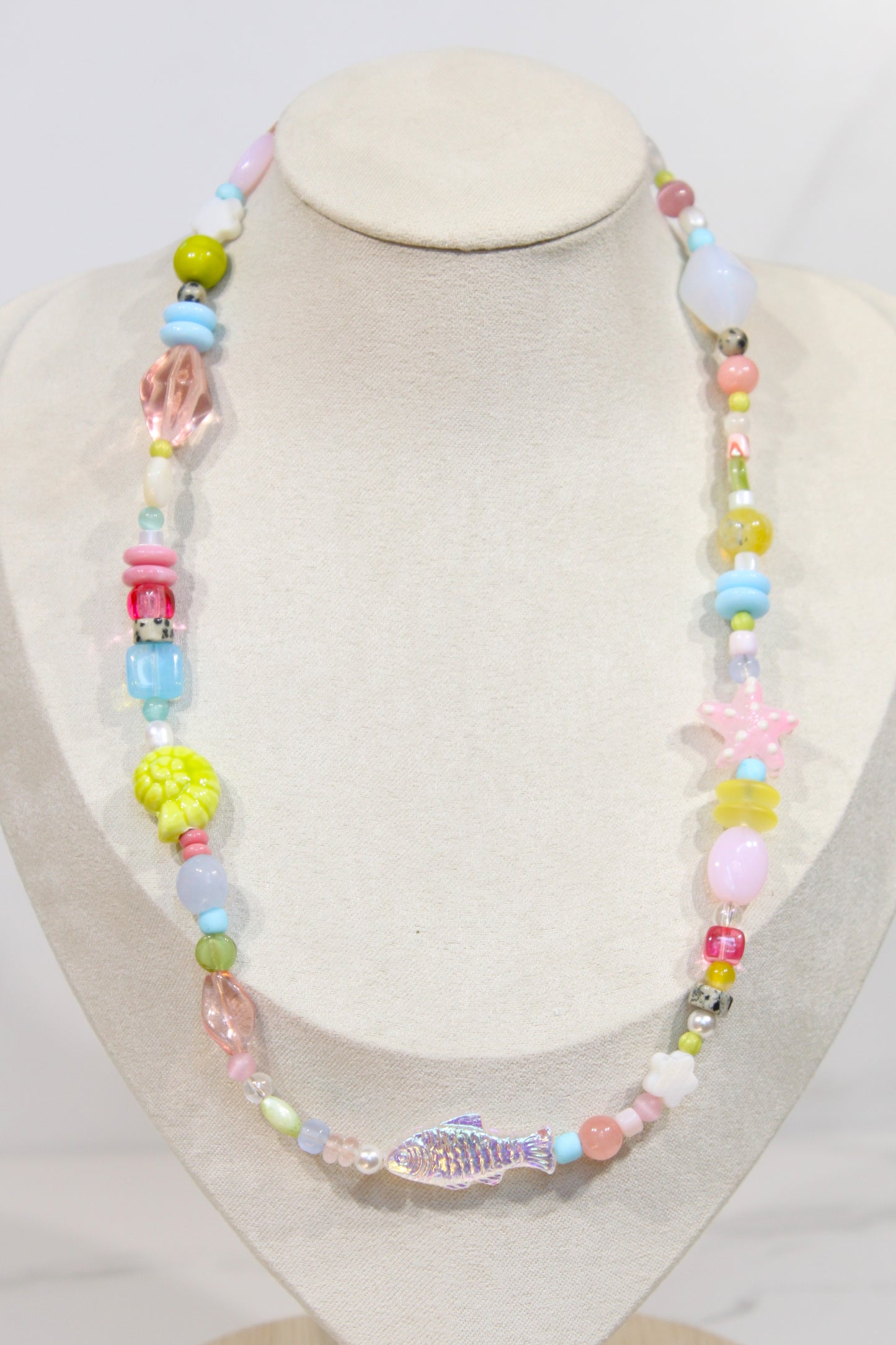 Whimsy Beaded Charm Necklace