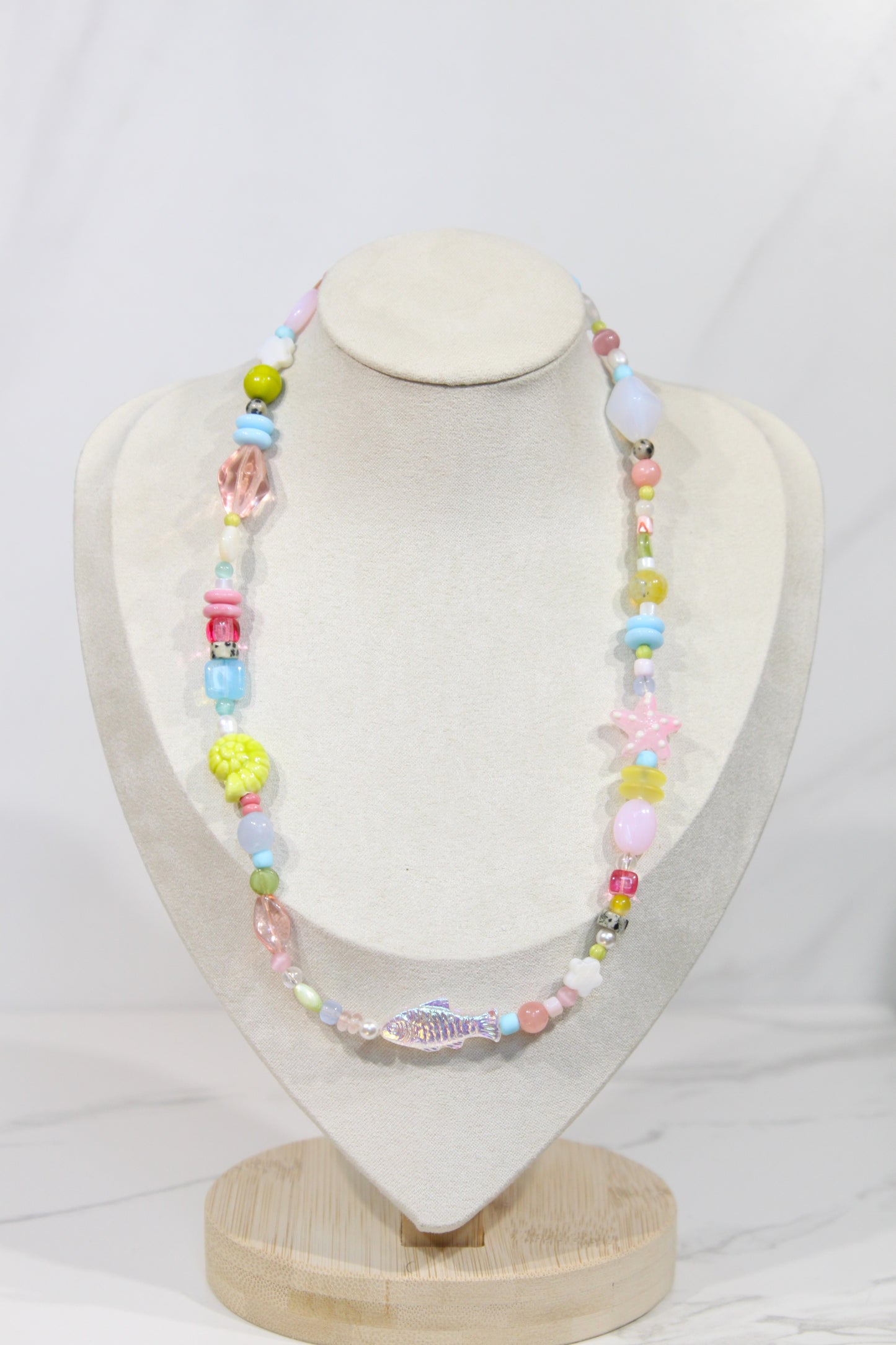 Whimsy Beaded Charm Necklace