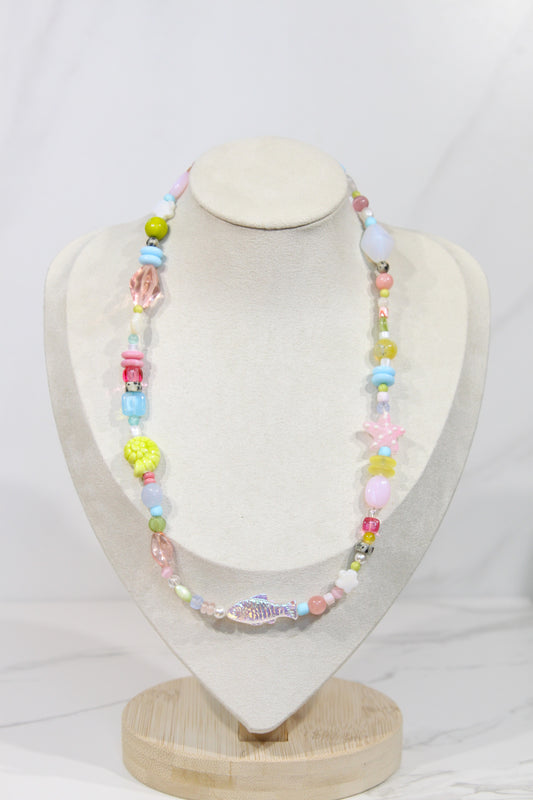 Whimsy Beaded Charm Necklace