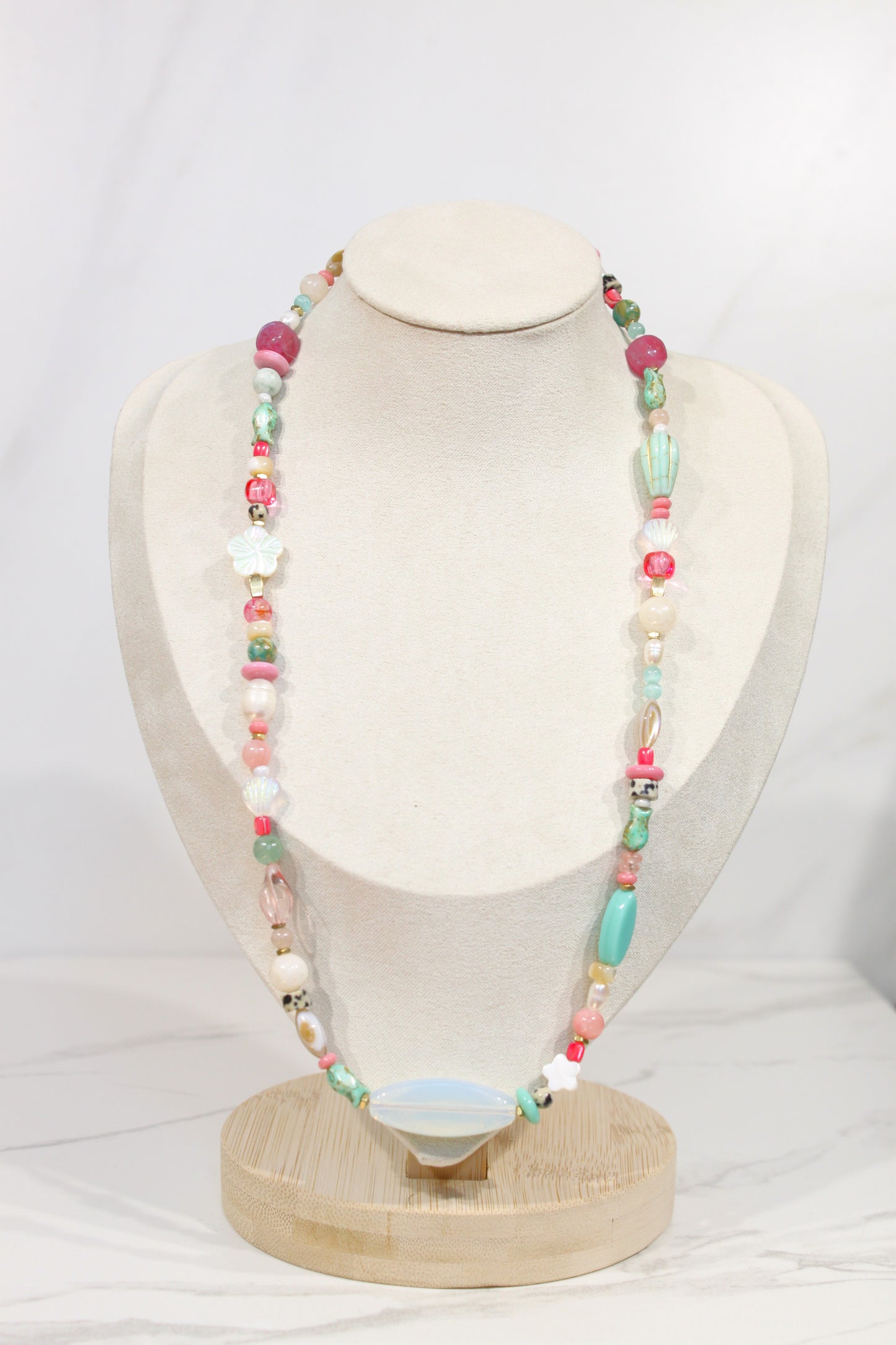 Whimsy Beaded Charm Necklace