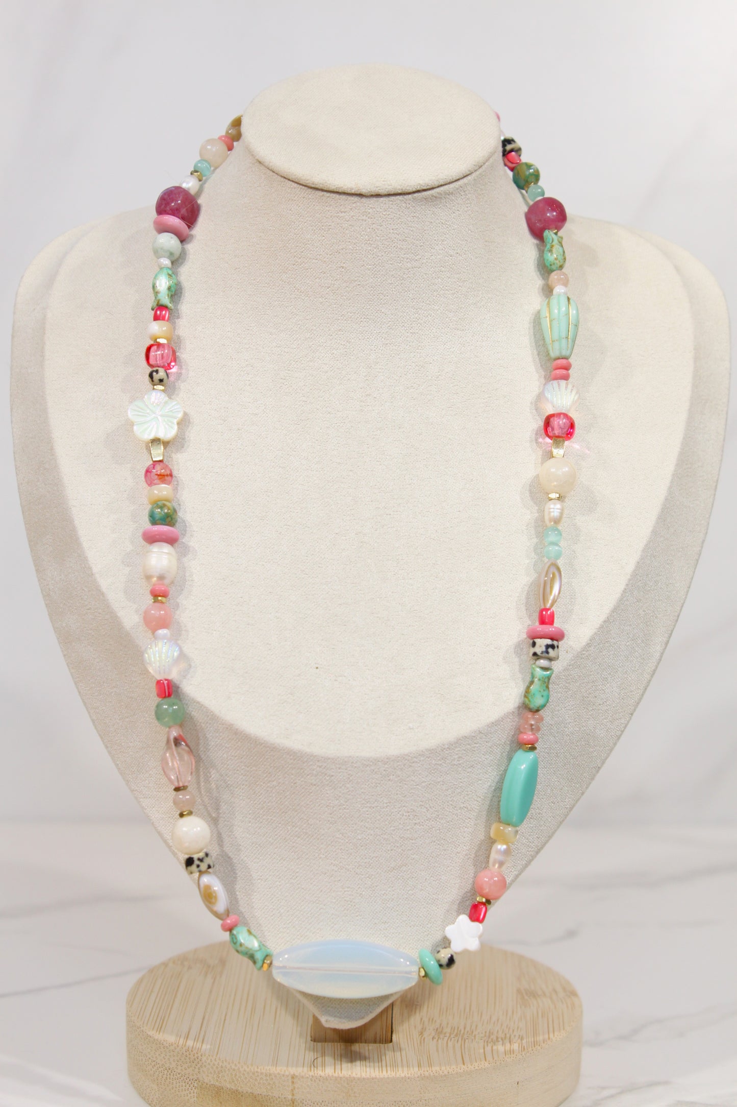 Whimsy Beaded Charm Necklace