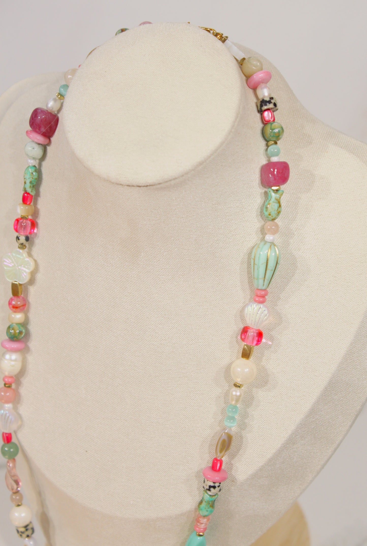 Whimsy Beaded Charm Necklace