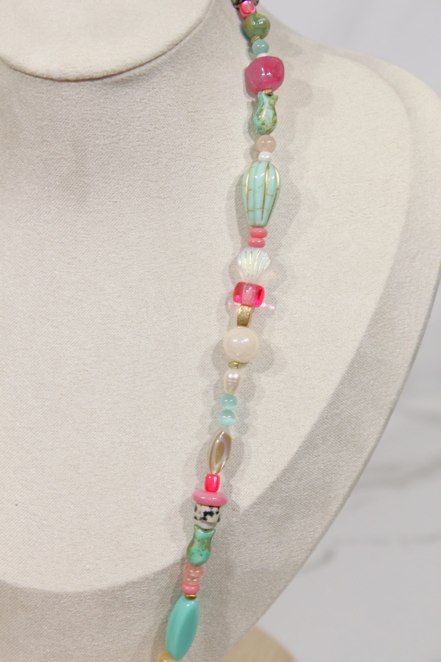 Whimsy Beaded Charm Necklace