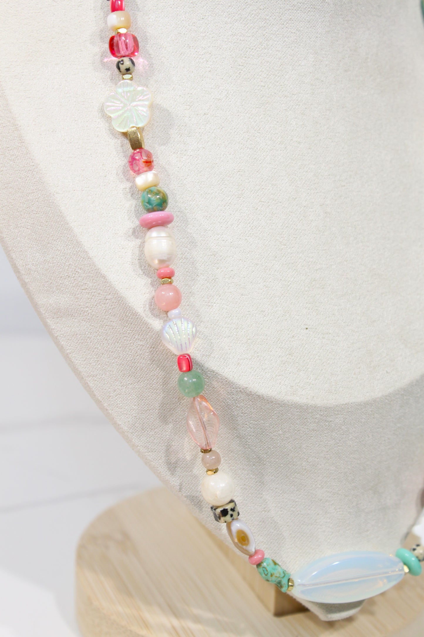 Whimsy Beaded Charm Necklace