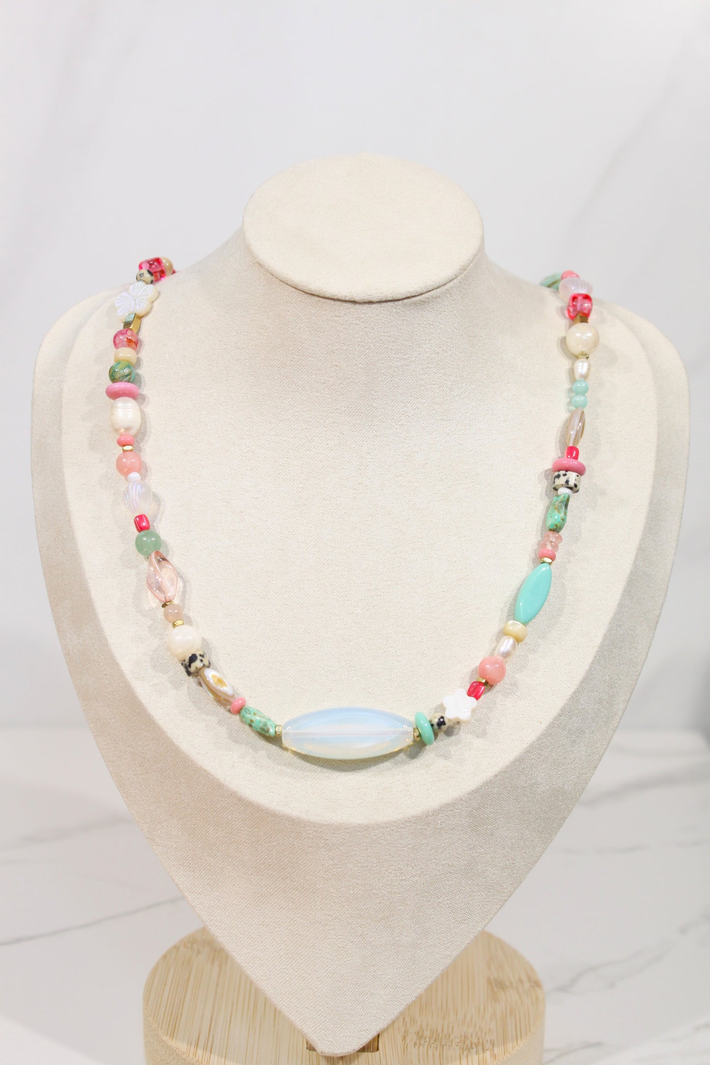 Whimsy Beaded Charm Necklace
