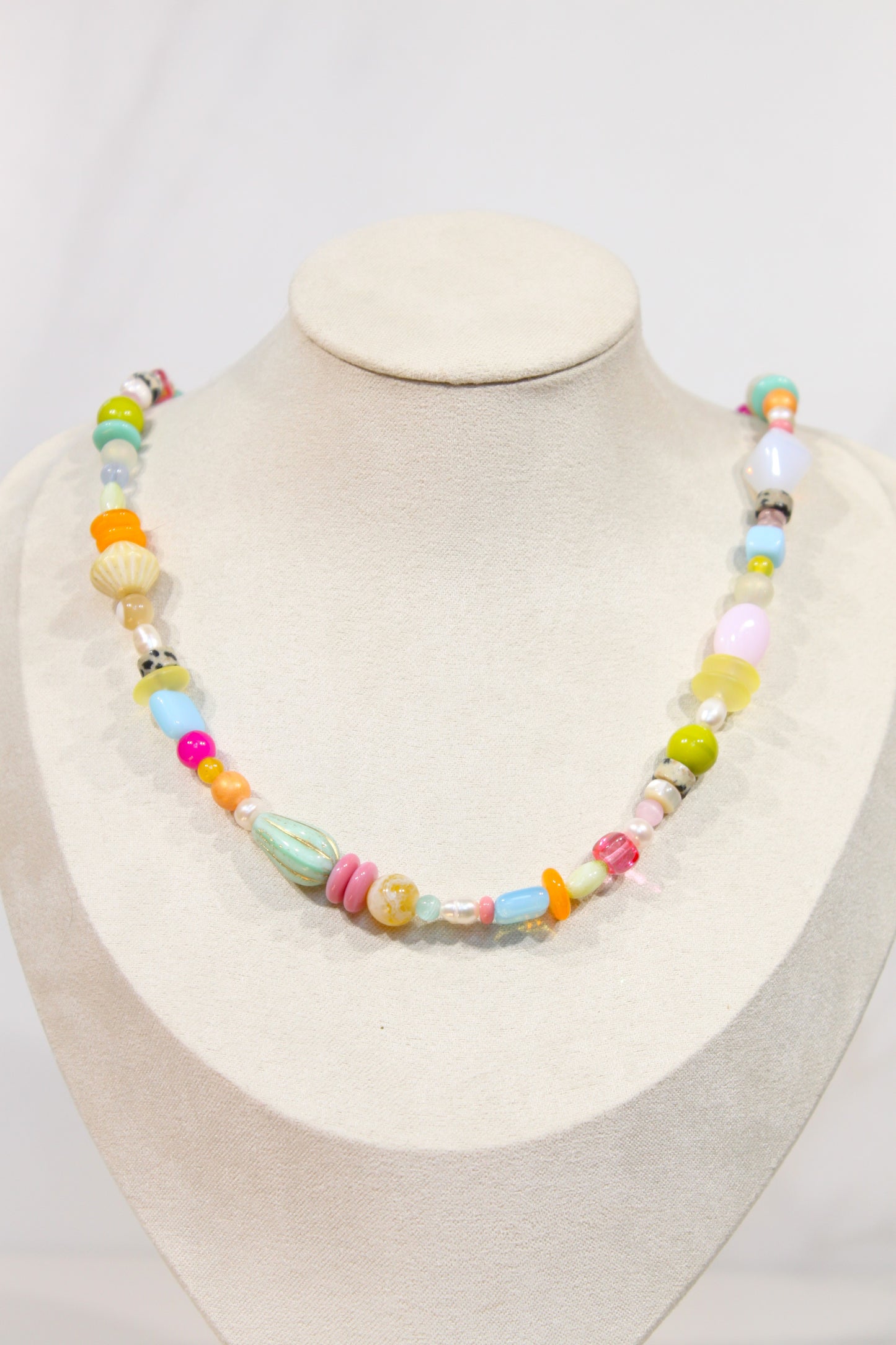 Whimsy Beaded Charm Necklace