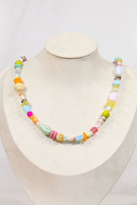 Whimsy Beaded Charm Necklace