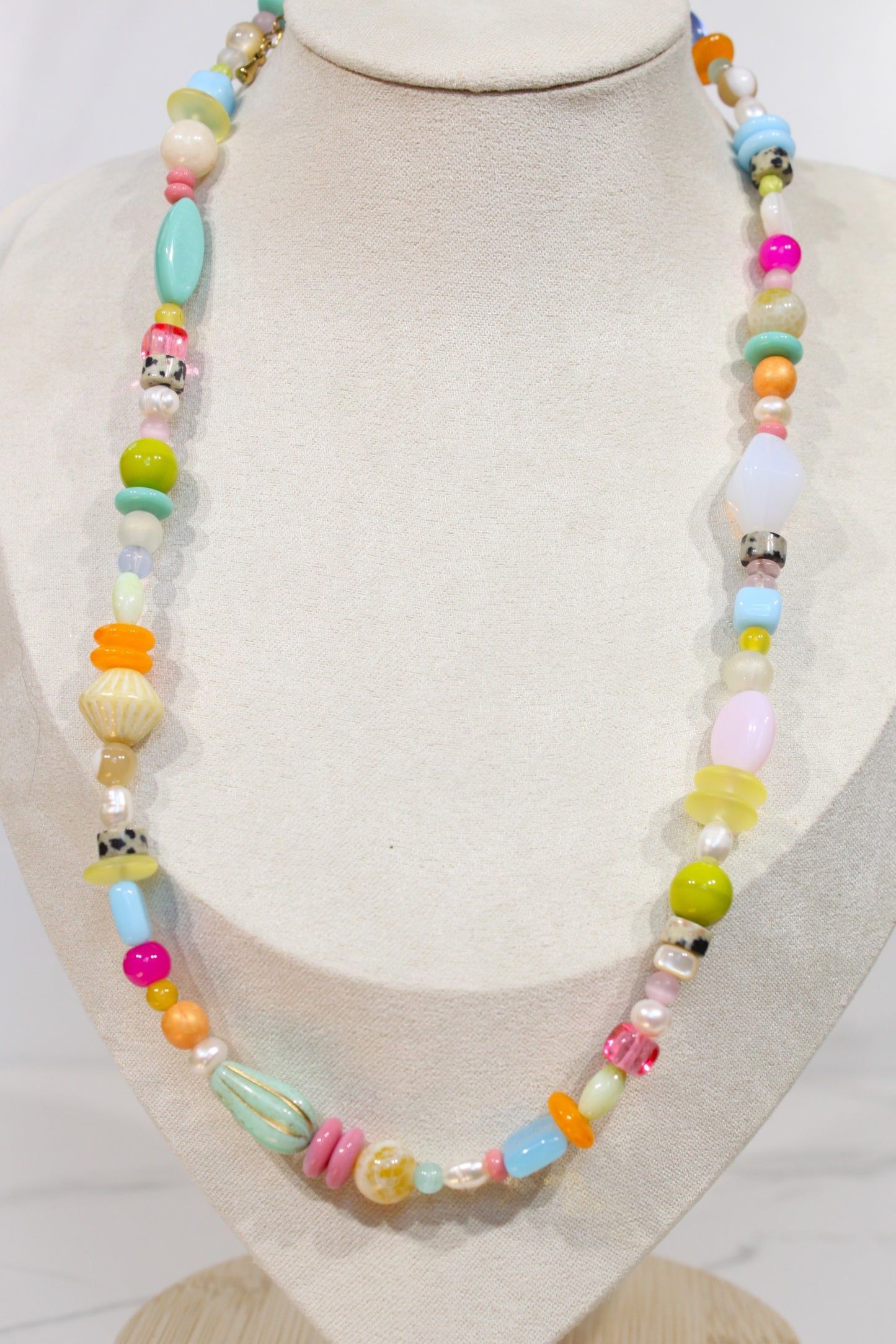 Whimsy Beaded Charm Necklace