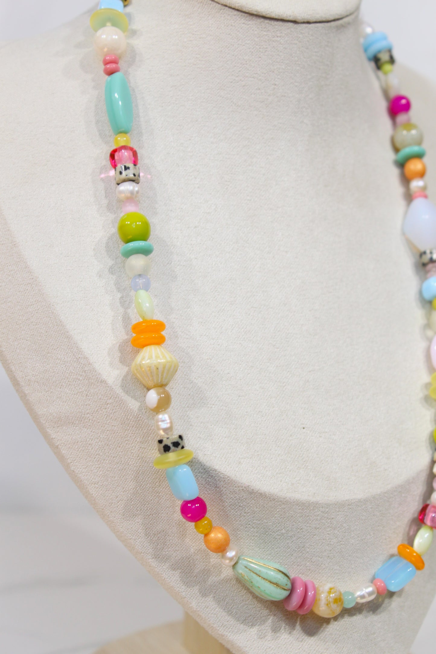 Whimsy Beaded Charm Necklace