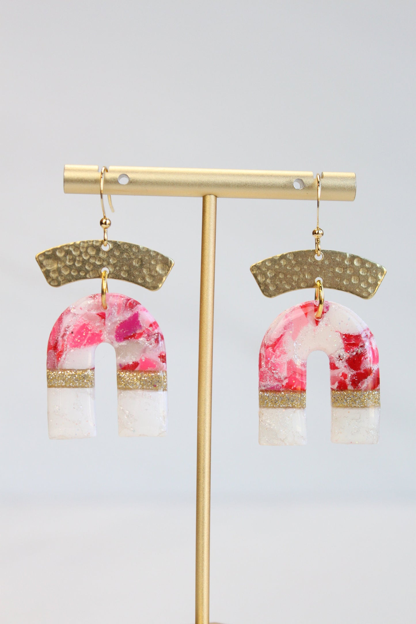 Clay Earrings - Clay Dangle Earrings, Handmade Lightweight Hypoallergenic Polymer Jewelry, Statement Accessory Multiple Colors