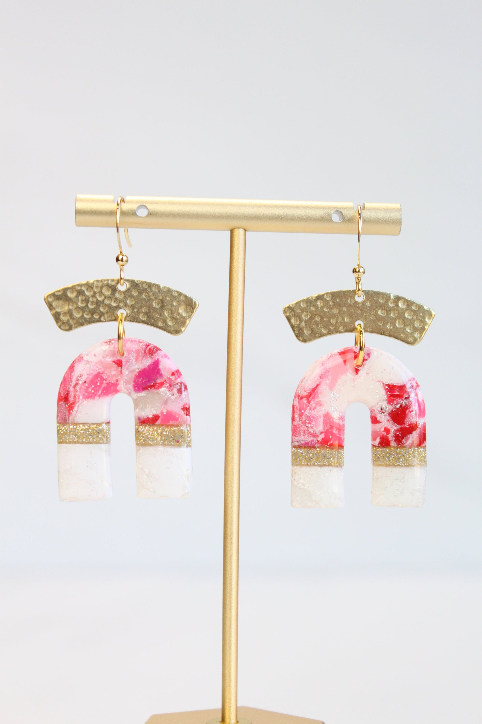 Clay Earrings - Clay Dangle Earrings, Handmade Lightweight Hypoallergenic Polymer Jewelry, Statement Accessory Multiple Colors