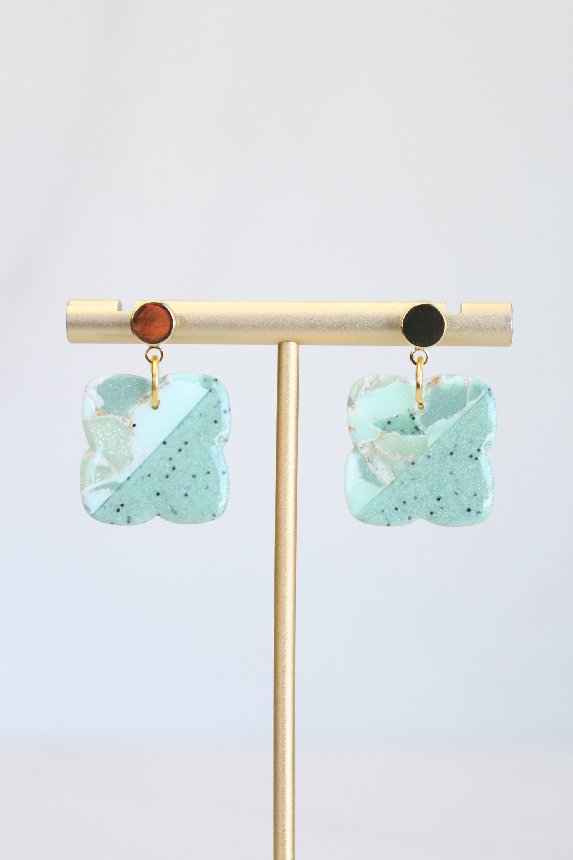 Polymer Clay Earrings - Clay Dangle Earrings, Handmade Lightweight Hypoallergenic Polymer Jewelry, Statement Accessory Multiple Colors