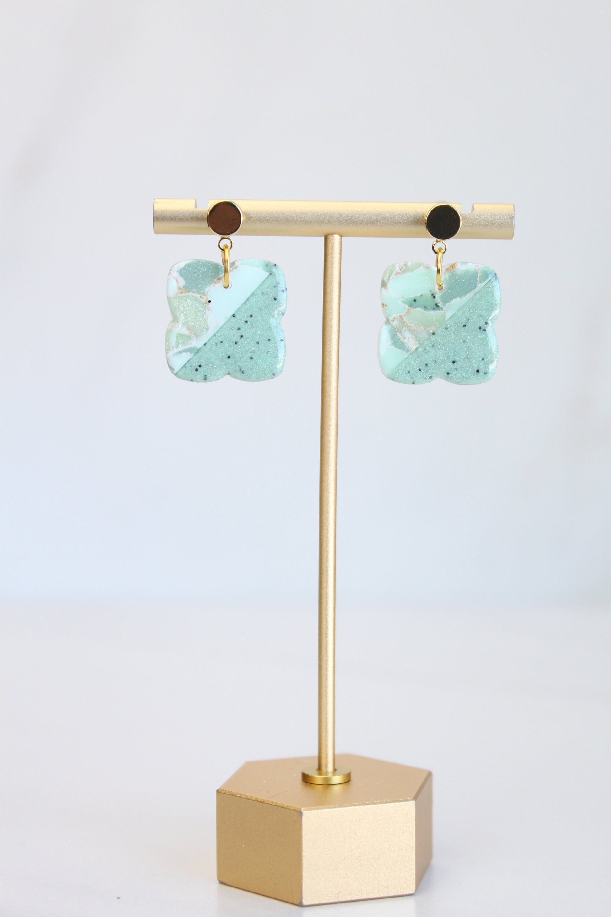 Polymer Clay Earrings - Clay Dangle Earrings, Handmade Lightweight Hypoallergenic Polymer Jewelry, Statement Accessory Multiple Colors