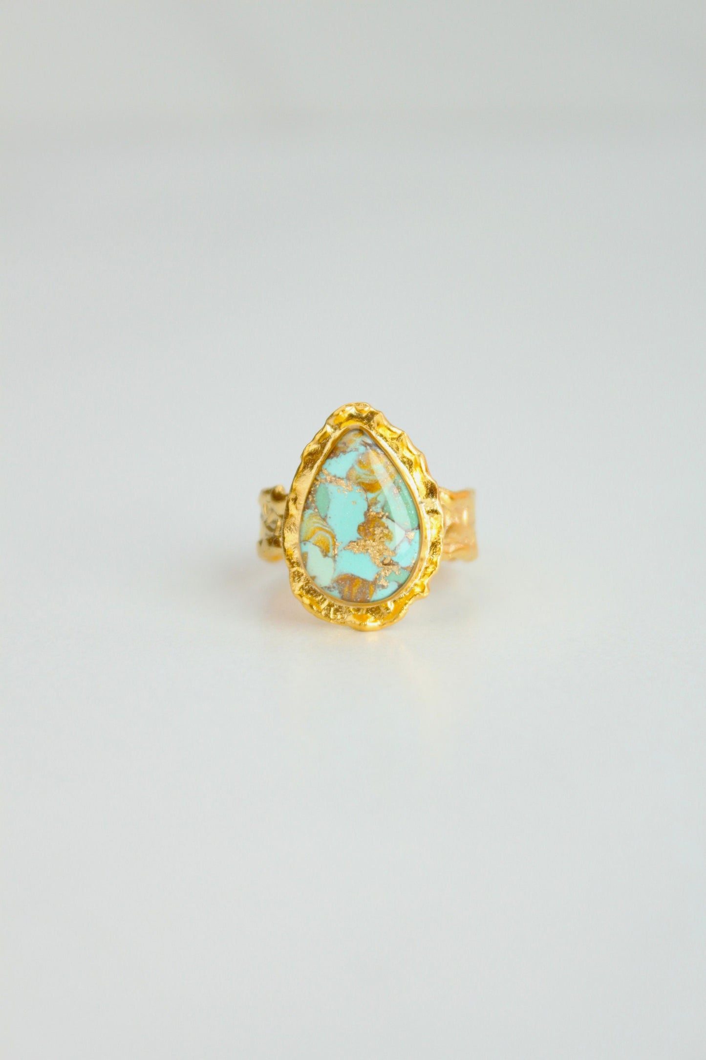 Gold Plated Adjustable Ring, Multi-color ring, Clay Ring, Boho Ring, Gift Jewelry, Birthday Gift, Gift for Her, Women Jewelry, Mother Gift