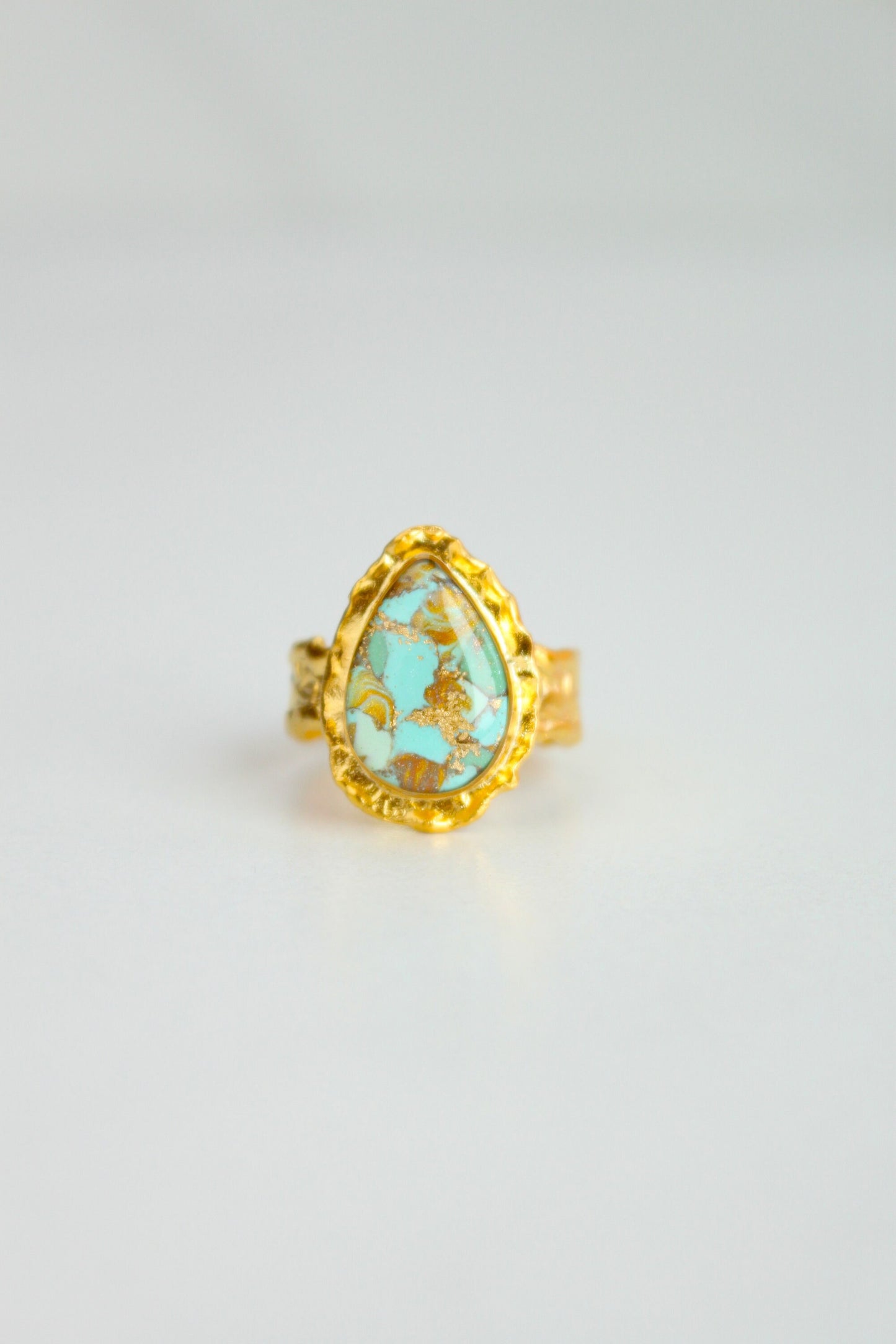 Gold Plated Adjustable Ring, Multi-color ring, Clay Ring, Boho Ring, Gift Jewelry, Birthday Gift, Gift for Her, Women Jewelry, Mother Gift