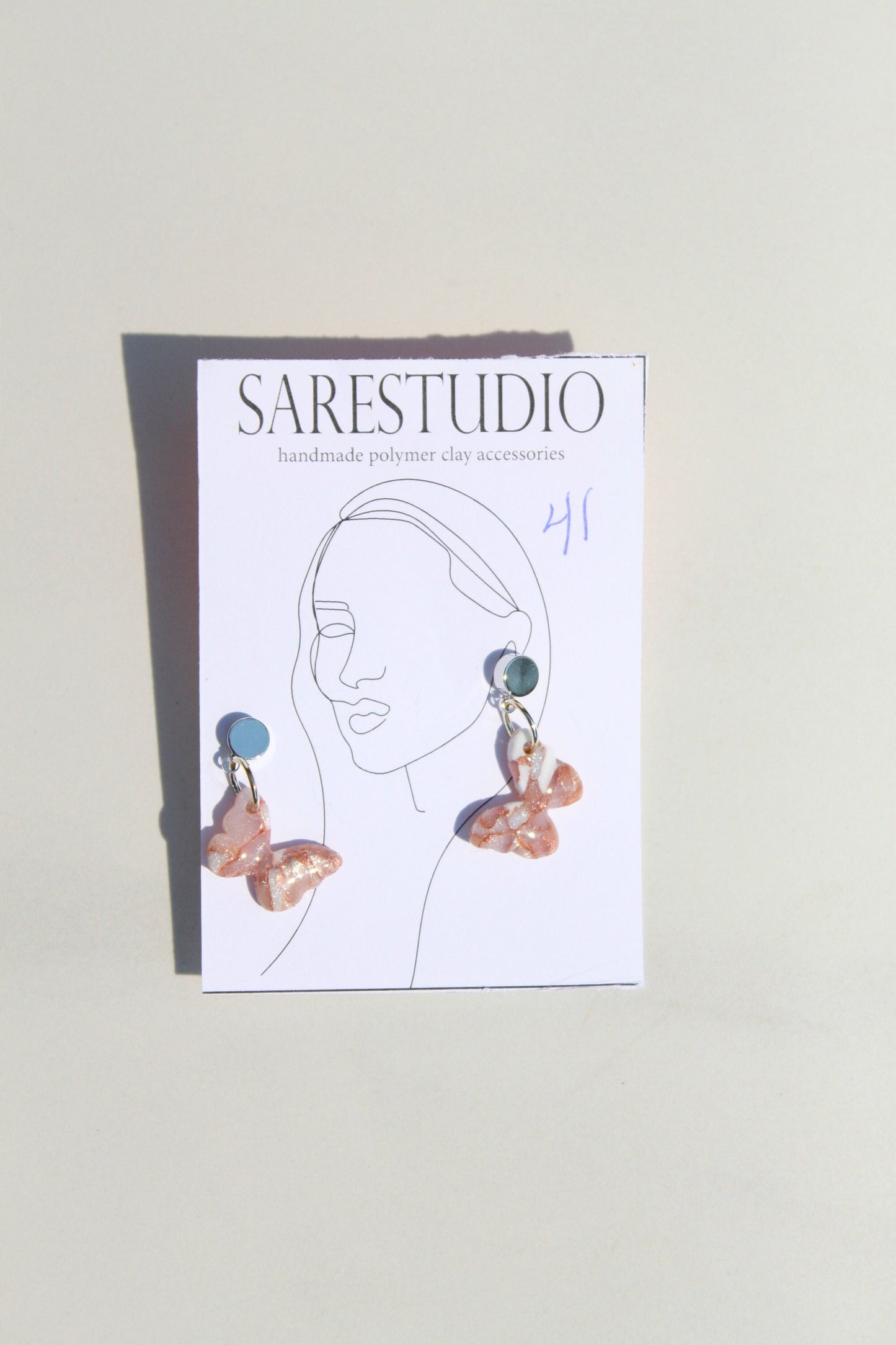 Clay Dangle Earrings - Geometric Modern Design, Handmade Lightweight Hypoallergenic Polymer Jewelry, Statement Accessory Multiple Colors