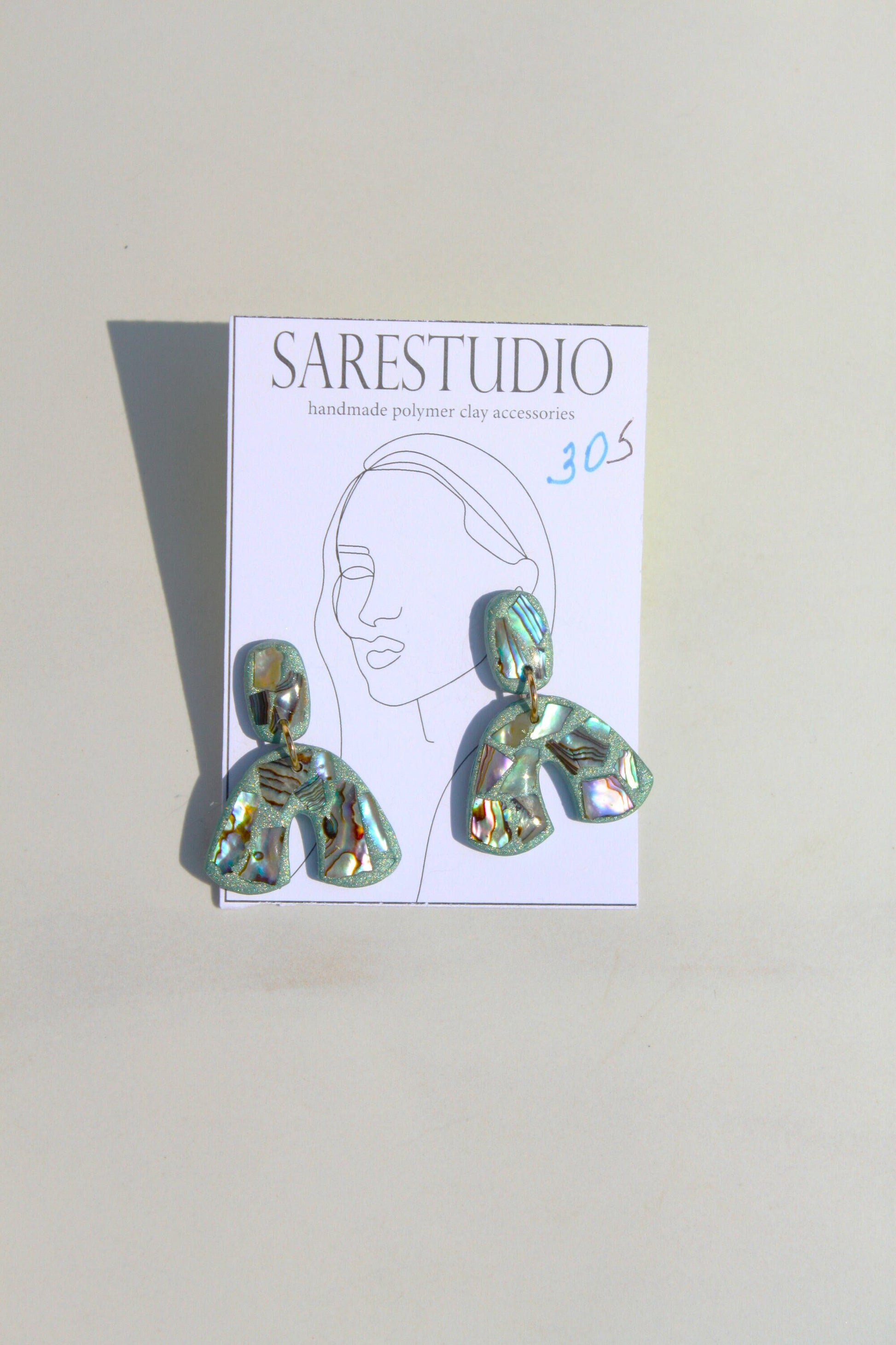 Clay Dangle Earrings - Geometric Modern Design, Handmade Lightweight Hypoallergenic Polymer Jewelry, Statement Accessory Multiple Colors