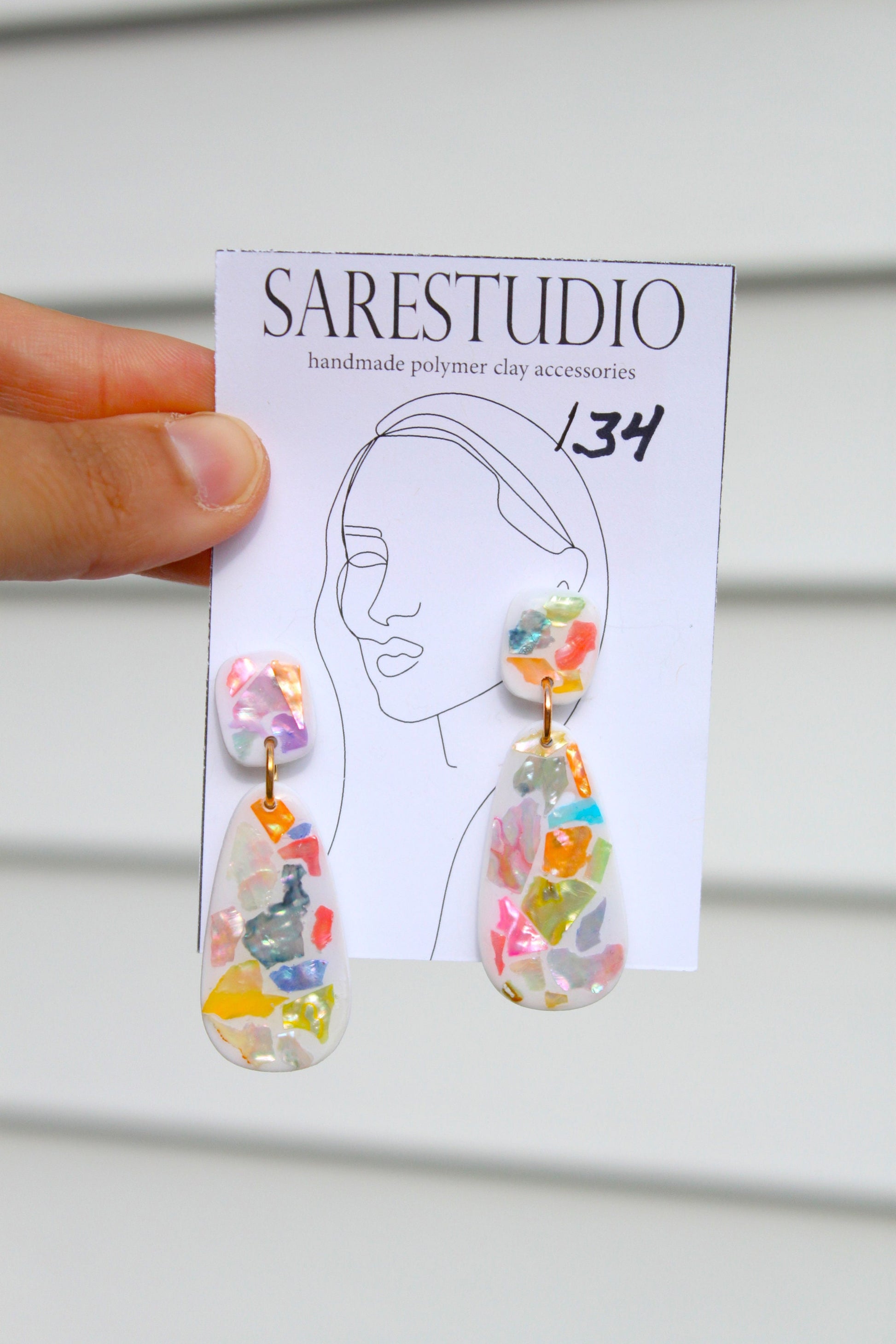 Shell Clay Earrings