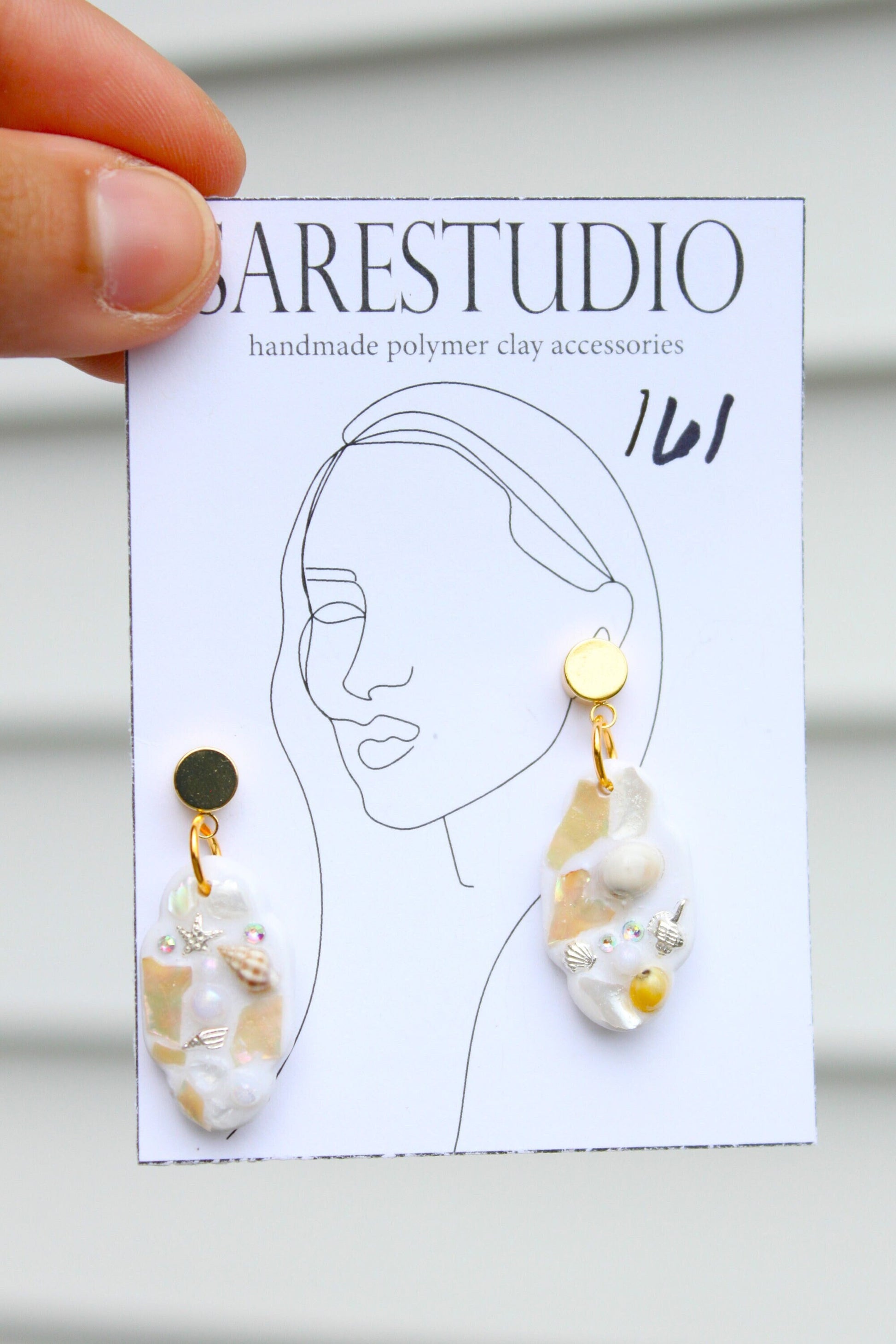 Shell Clay Earrings