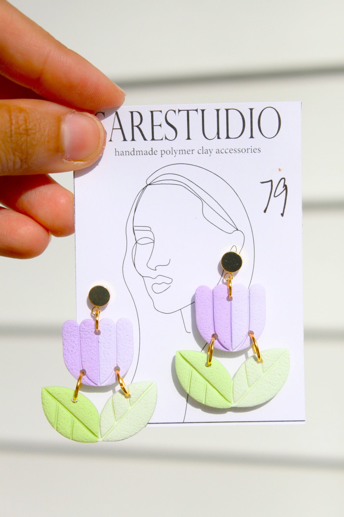 Flower Clay Earrings