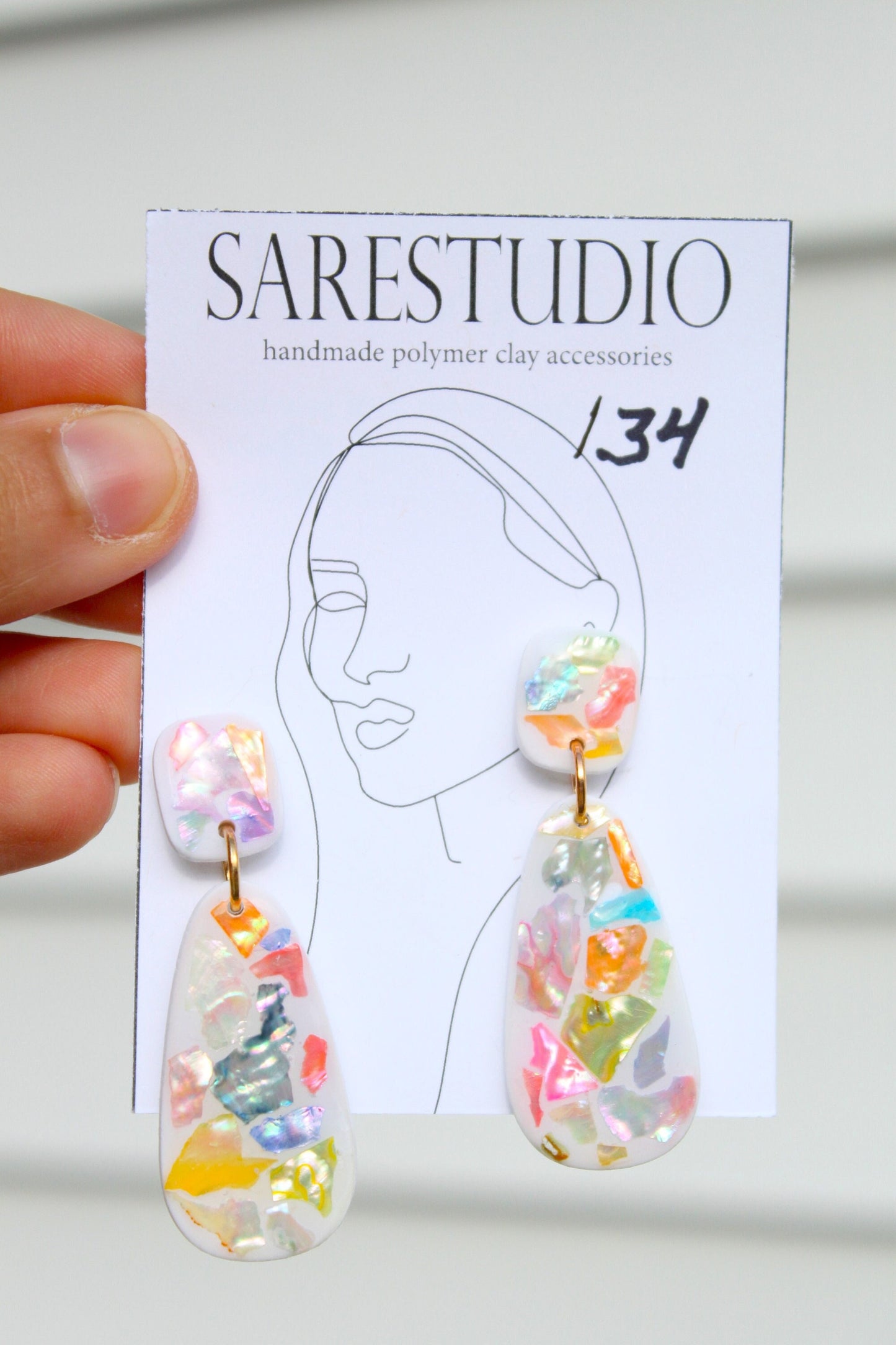 Shell Clay Earrings