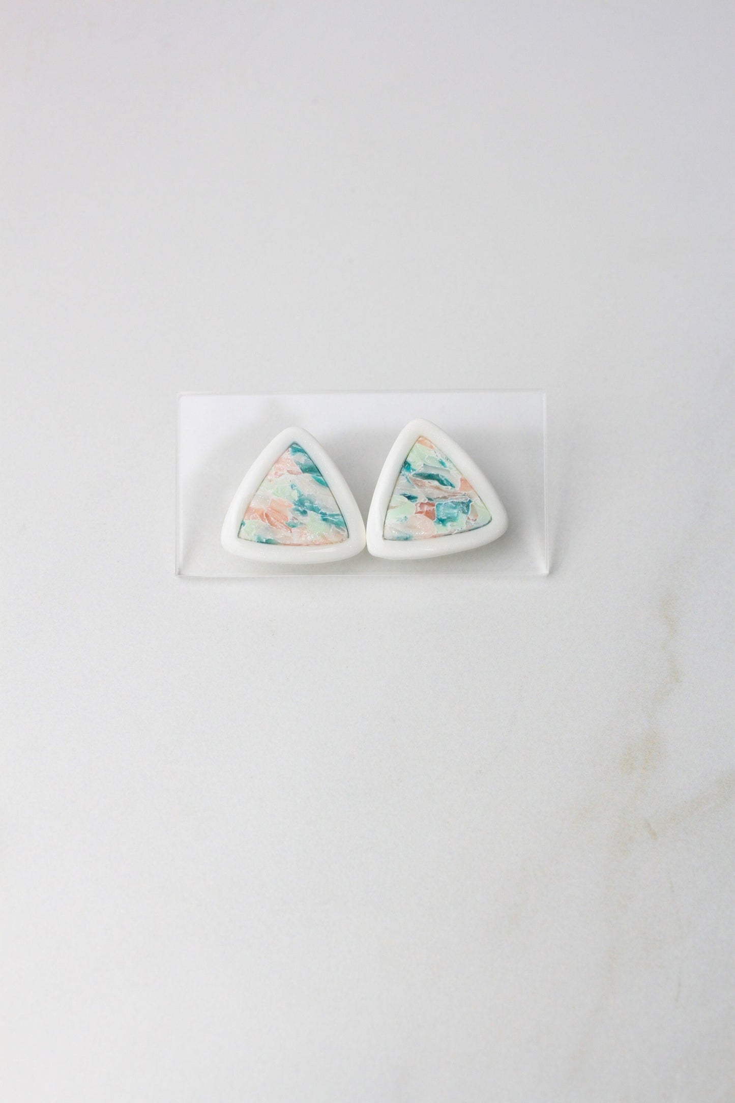 Clay Stud Earrings - Mouse Design Studs, Handmade Lightweight Hypoallergenic Polymer Jewelry, Statement Accessory Multiple Colors