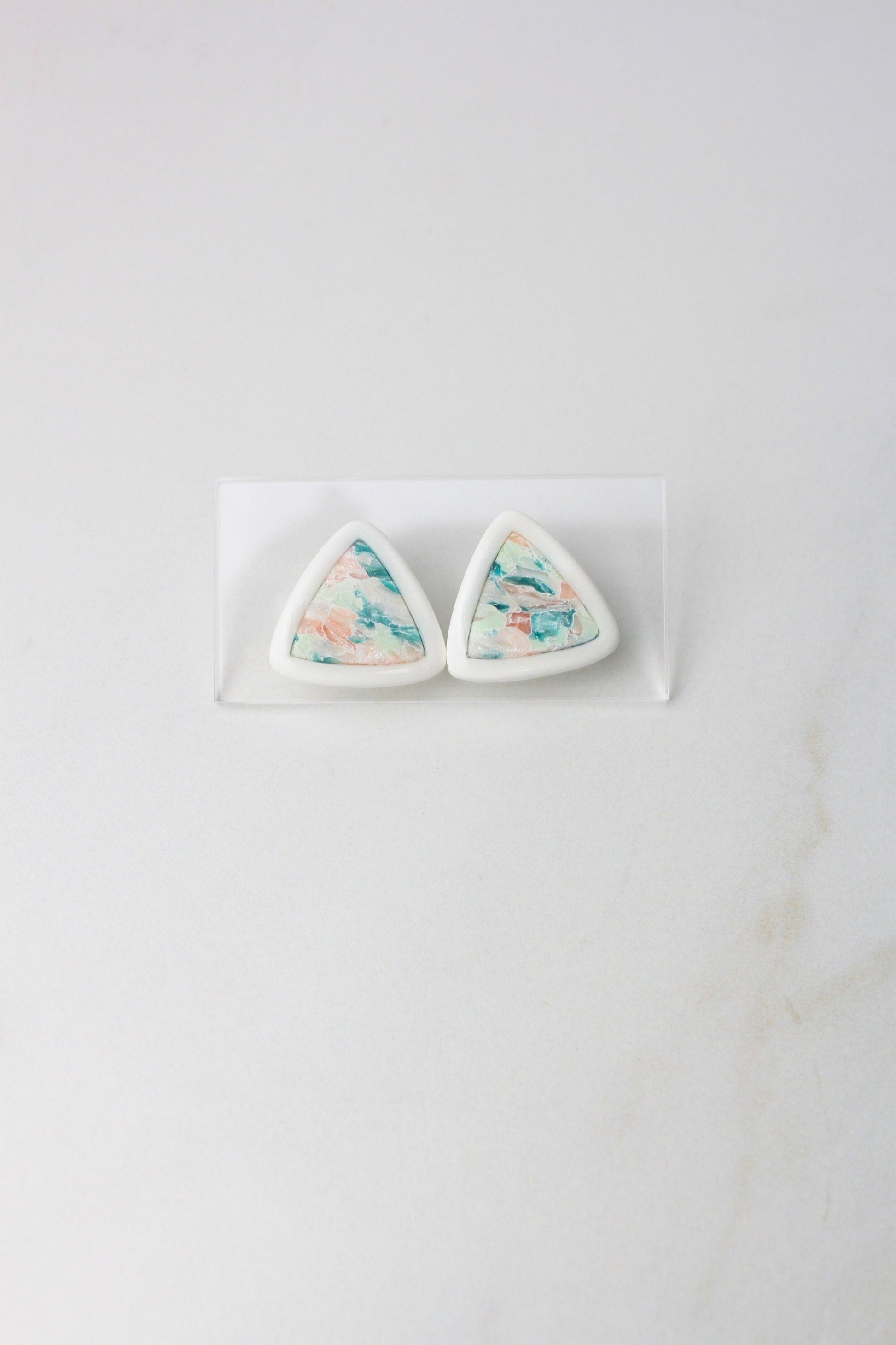 Clay Stud Earrings - Mouse Design Studs, Handmade Lightweight Hypoallergenic Polymer Jewelry, Statement Accessory Multiple Colors