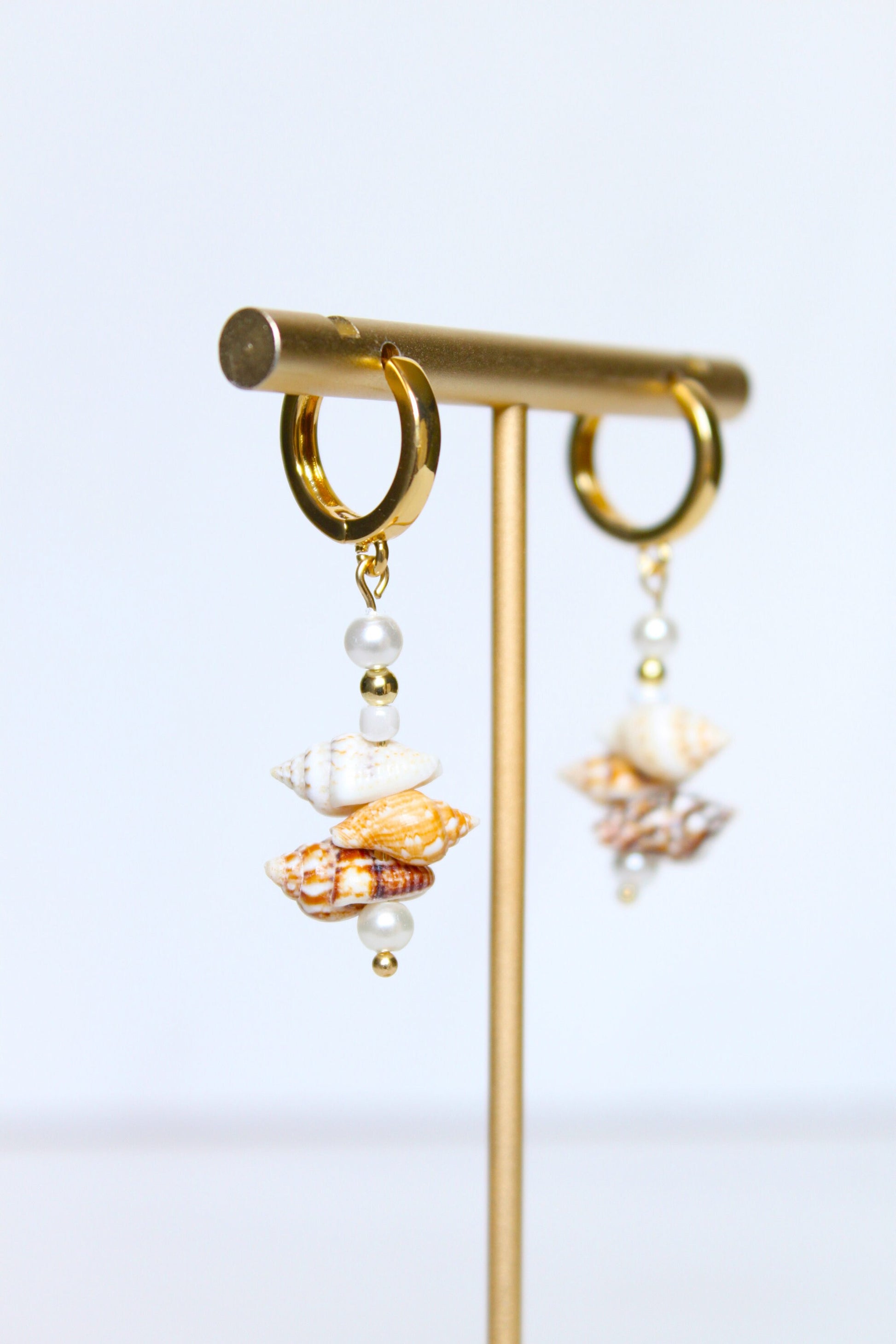 Handmade Beaded Charm Hoops, Dangle Earrings, Hoop Earring, Huggie Hoops, Statement Earring, Mothers Day, Christmas, Gift for Her, Unique