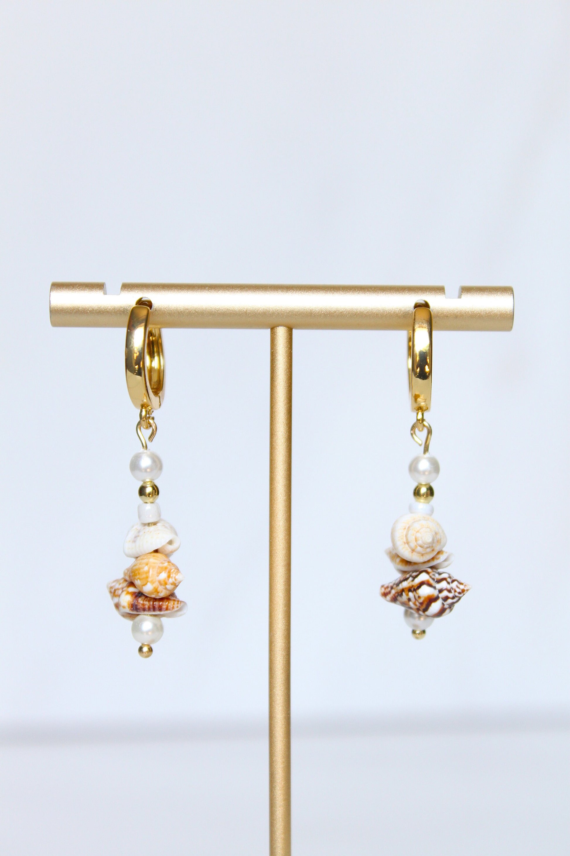 Handmade Beaded Charm Hoops, Dangle Earrings, Hoop Earring, Huggie Hoops, Statement Earring, Mothers Day, Christmas, Gift for Her, Unique