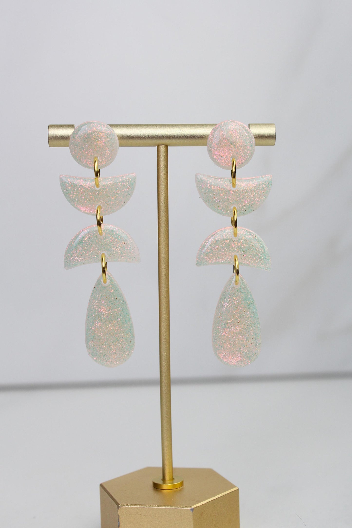 Iridescent Clay Earrings | Polymer Clay earrings | Iridescent Earrings | Clay Earrings | Celestial Clay earrings