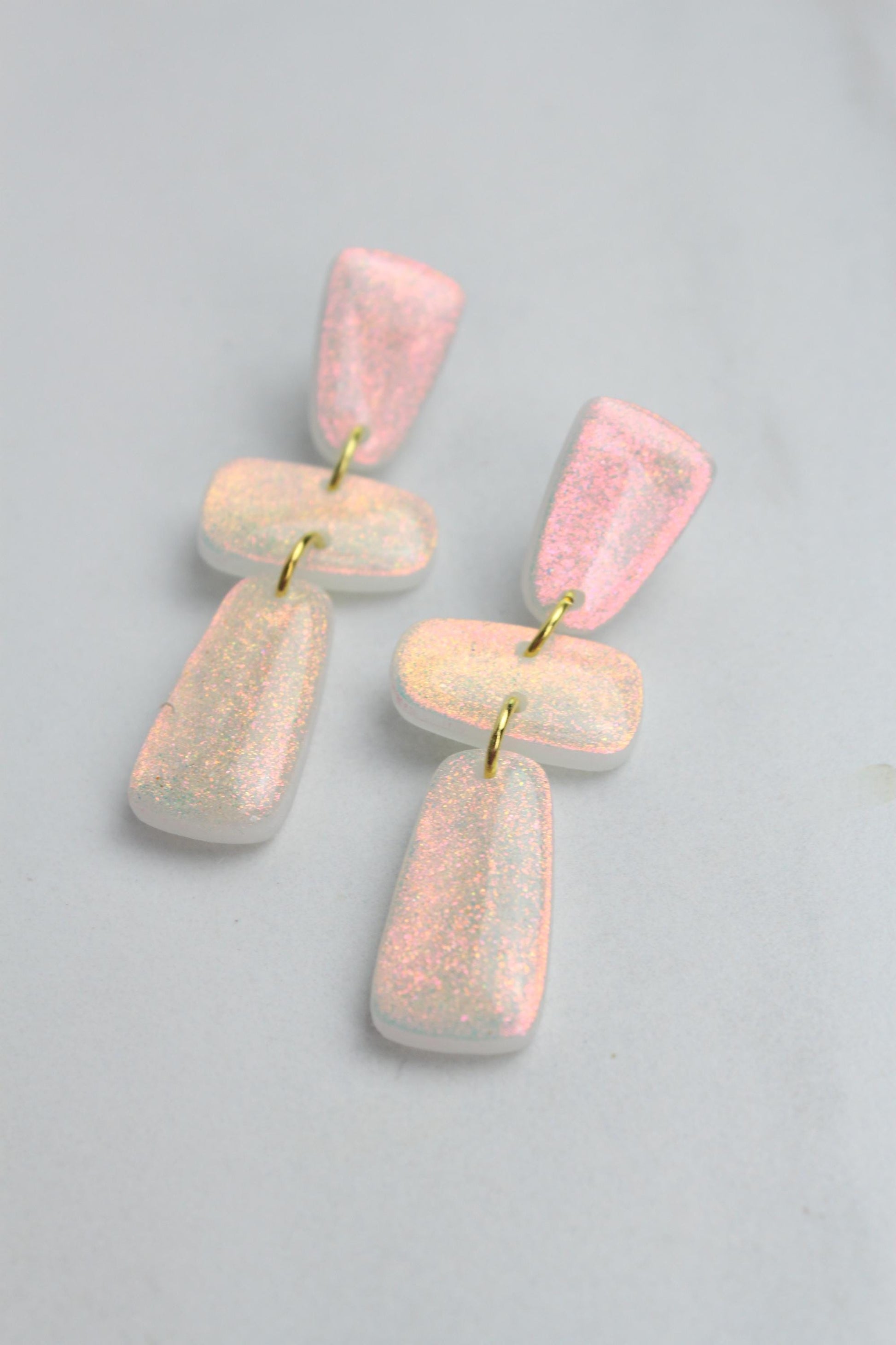 Iridescent Clay Earrings | Polymer Clay earrings | Iridescent Earrings | Clay Earrings