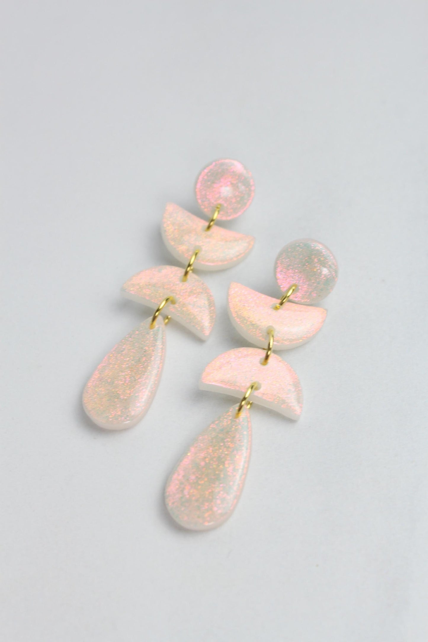 Iridescent Clay Earrings | Polymer Clay earrings | Iridescent Earrings | Clay Earrings | Celestial Clay earrings