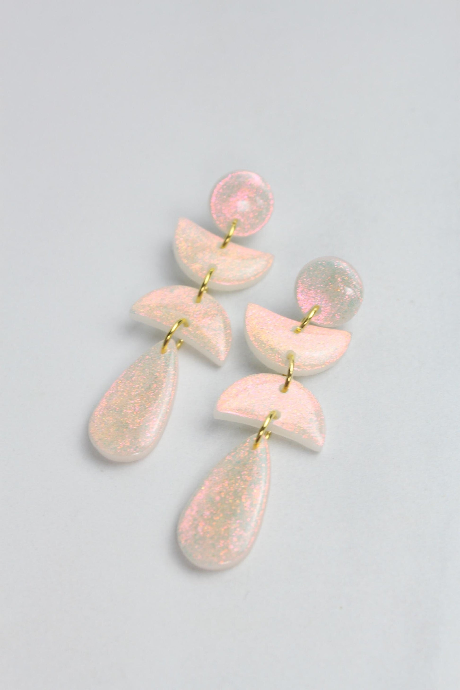 Iridescent Clay Earrings | Polymer Clay earrings | Iridescent Earrings | Clay Earrings | Celestial Clay earrings