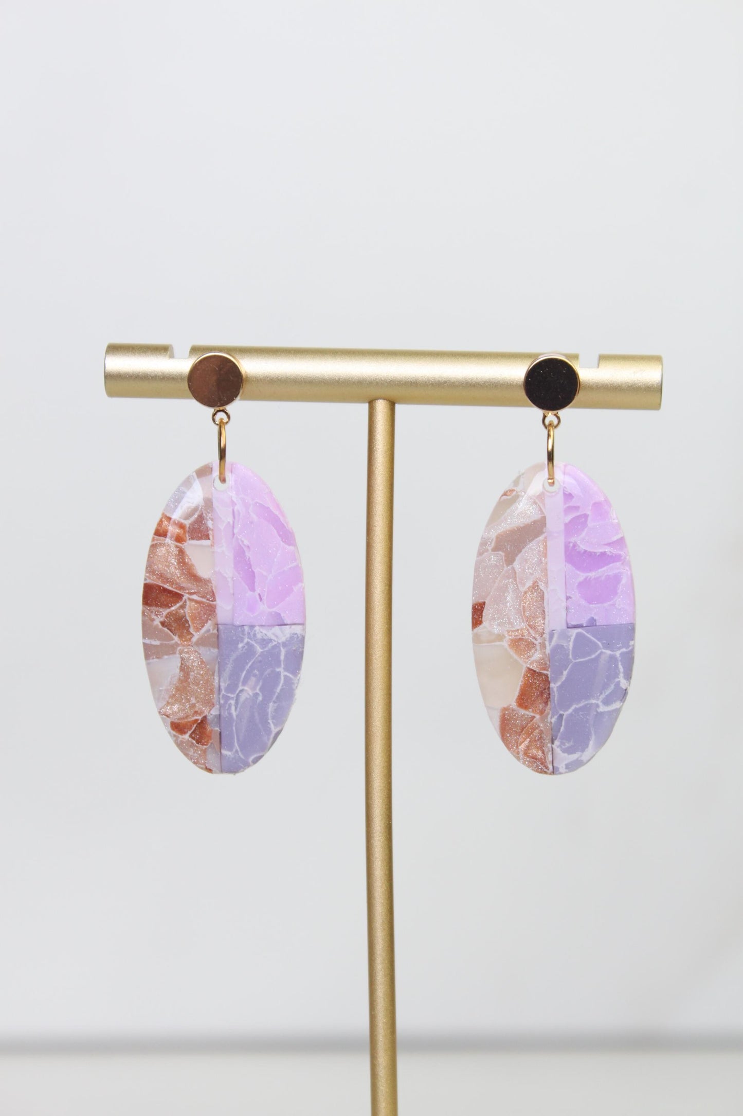 Marble Clay Earrings | Boho Clay Earrings | Lightweight Statement Earrings | Polymer Clay Dangle Earrings