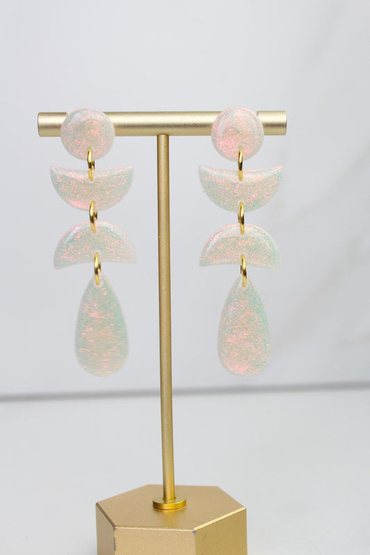 Iridescent Clay Earrings | Polymer Clay earrings | Iridescent Earrings | Clay Earrings | Celestial Clay earrings