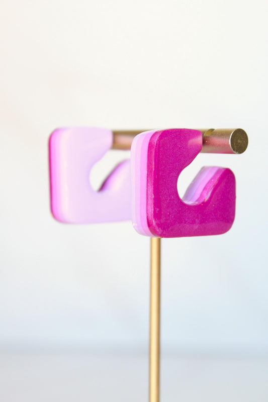 Hoop Earrings | Clay Hoop Earrings | Clay Earrings | Women's Hoops | Women's Clay Hoops | Cute Earrings