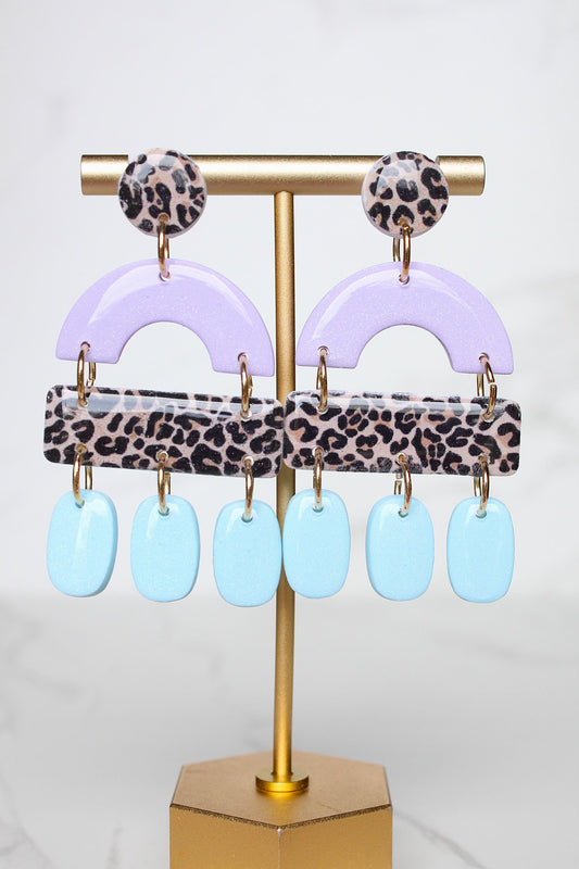 Leopard Print Clay Earrings | Leopard Print Earrings | Clay Earrings | Handmade Earrings | Gift for Her | Gift for Mom | Gift for Daughter