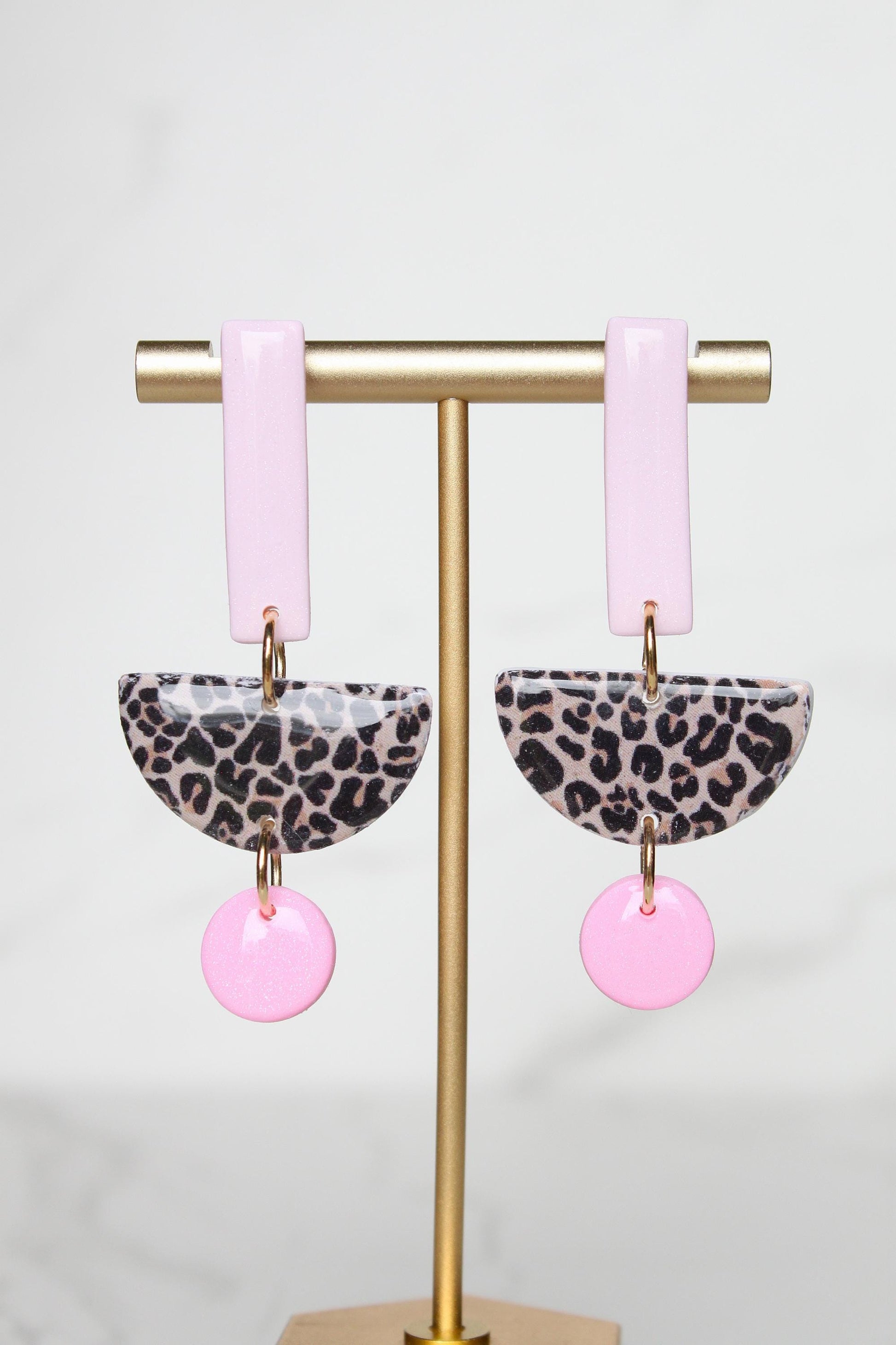 Leopard Print Clay Earrings | Leopard Print Earrings | Clay Earrings | Handmade Earrings | Gift for Her | Gift for Mom | Gift for Daughter