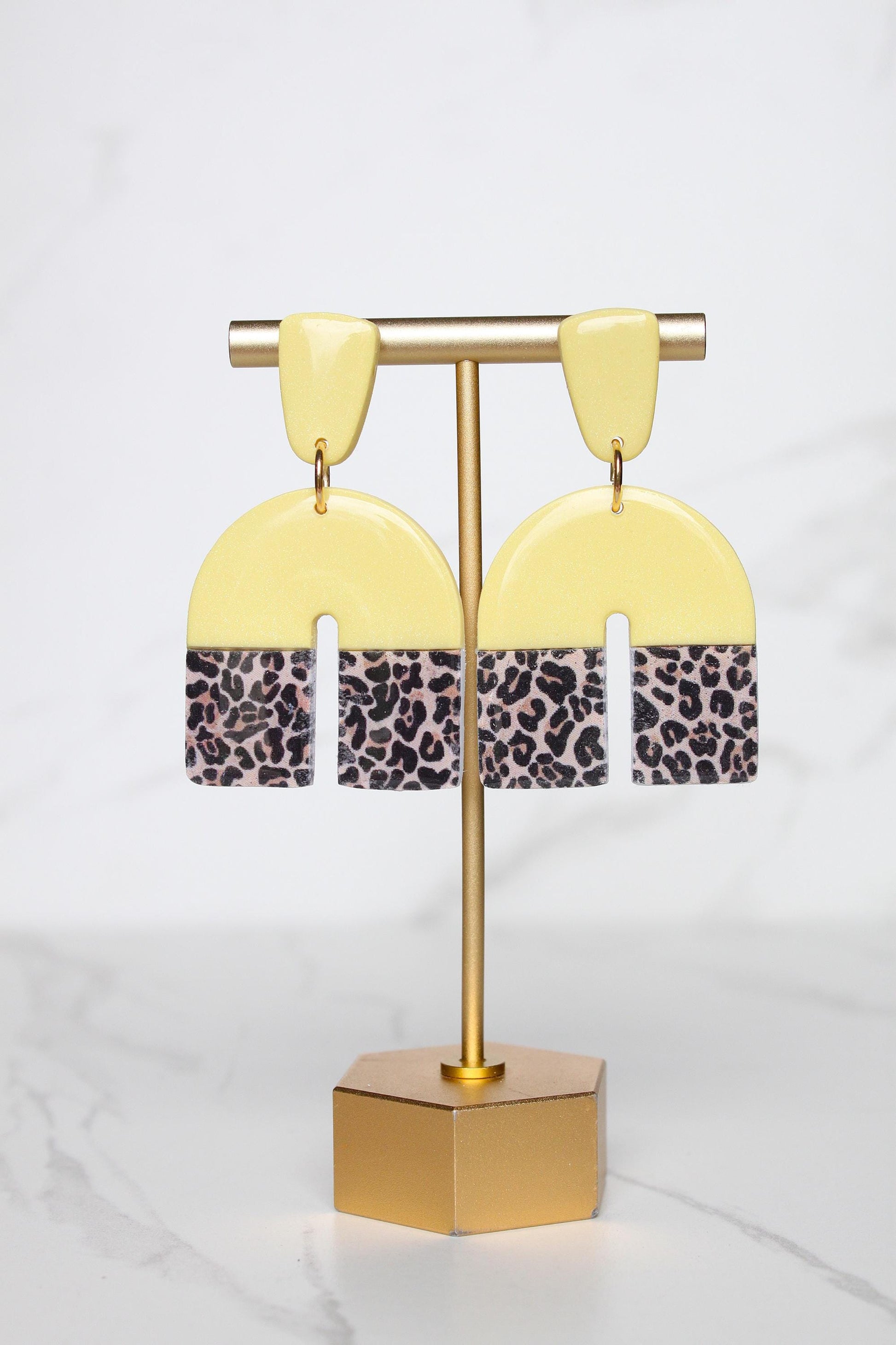 Leopard Print Clay Earrings | Leopard Print Earrings | Clay Earrings | Handmade Earrings | Gift for Her | Gift for Mom | Gift for Daughter