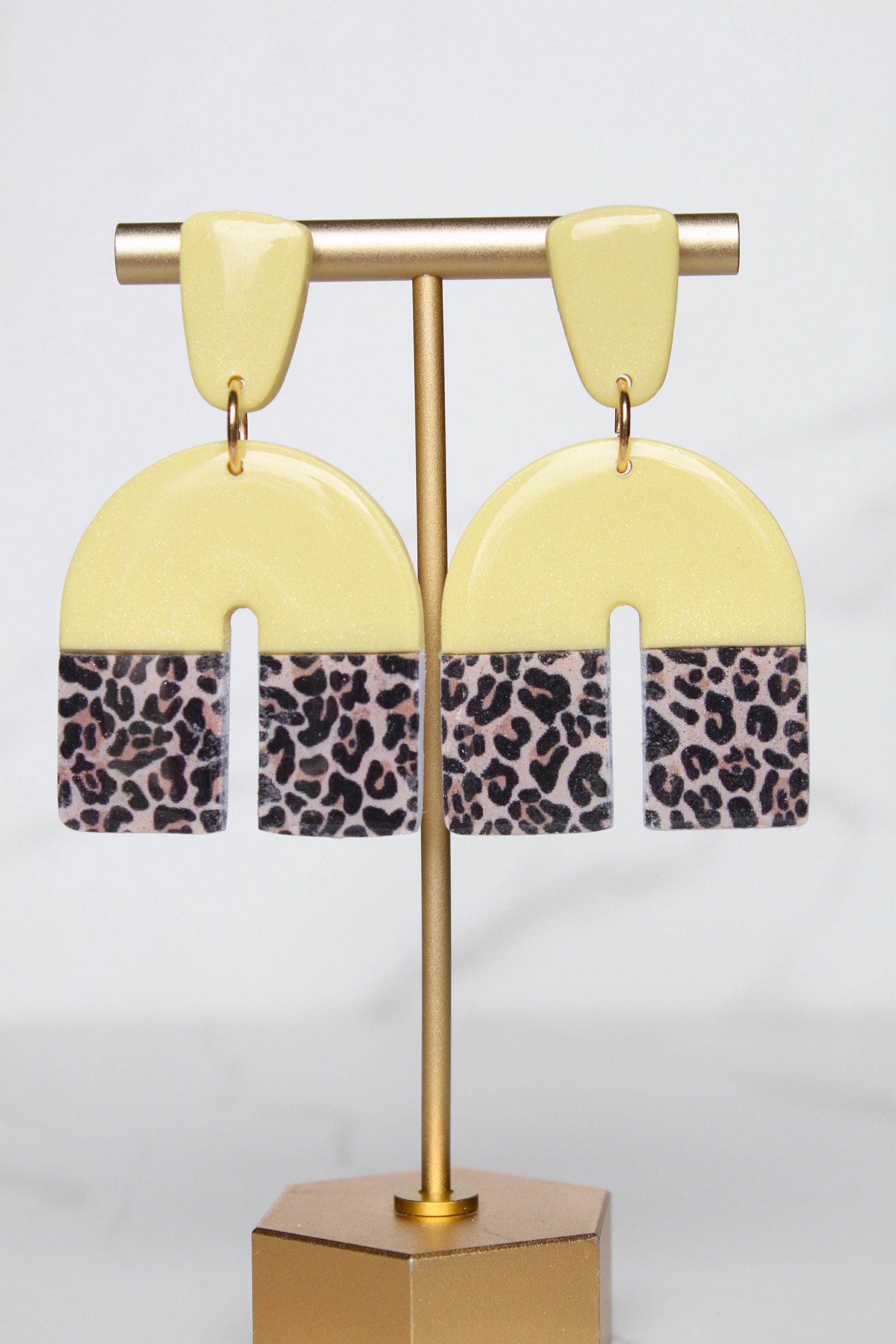Leopard Print Clay Earrings | Leopard Print Earrings | Clay Earrings | Handmade Earrings | Gift for Her | Gift for Mom | Gift for Daughter