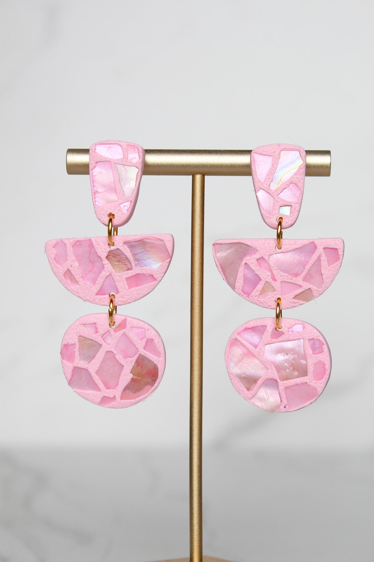 Shell Clay Earrings | Seashell Earrings | Beach Earrings | Summer Earrings | Statement Earrings | Gift for Her | Gift for Friend