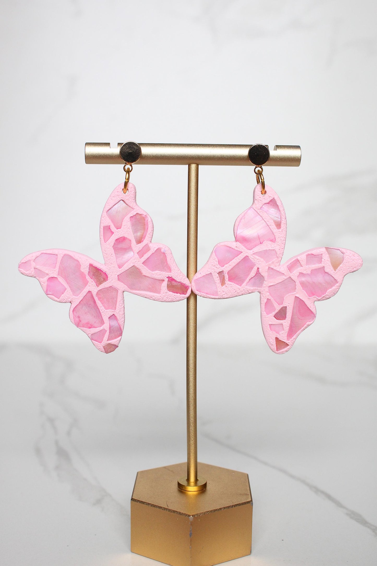 Shell Clay Earrings | Seashell Earrings | Beach Earrings | Summer Earrings | Statement Earrings | Gift for Her | Gift for Friend