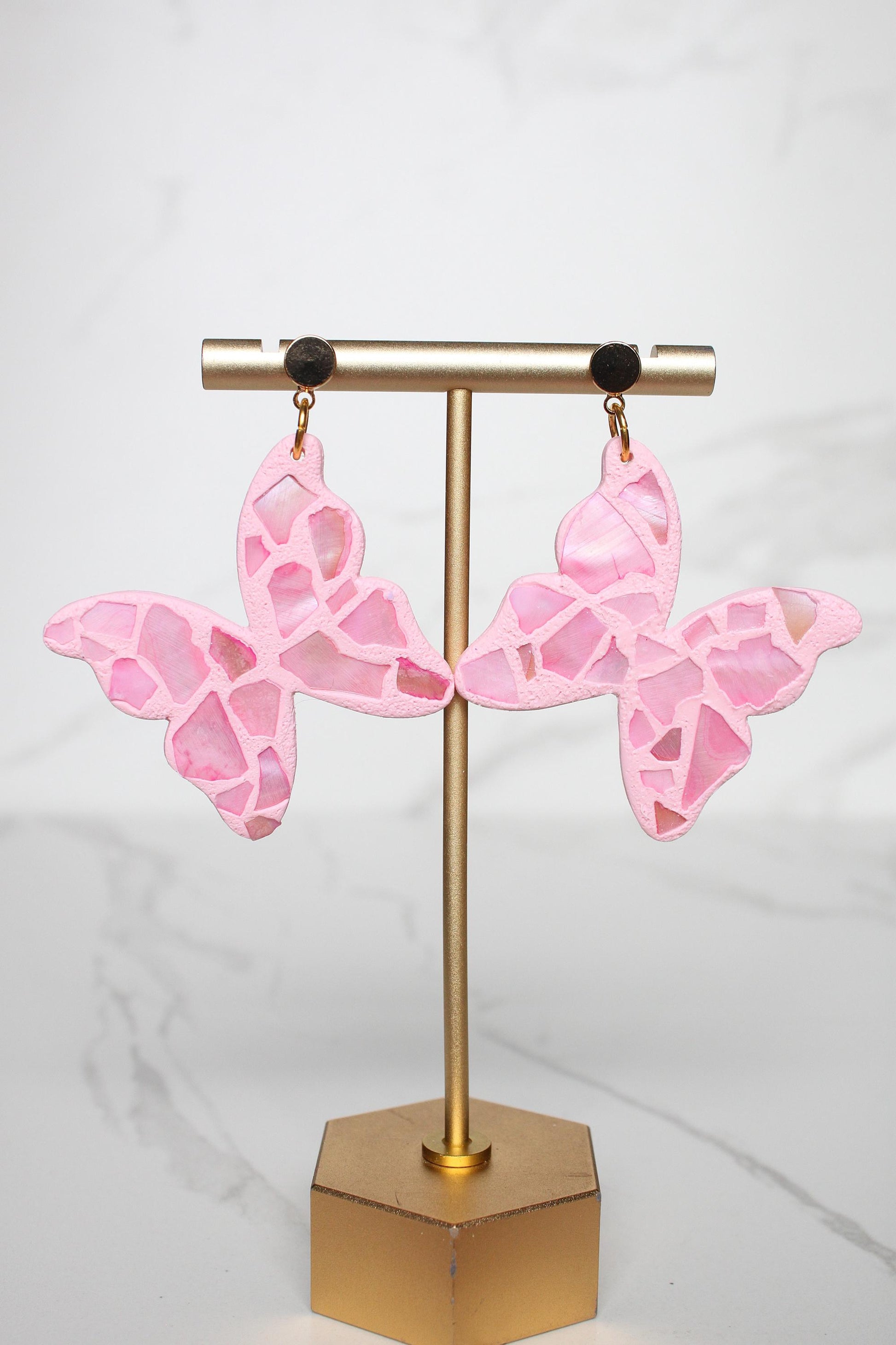 Shell Clay Earrings | Seashell Earrings | Beach Earrings | Summer Earrings | Statement Earrings | Gift for Her | Gift for Friend