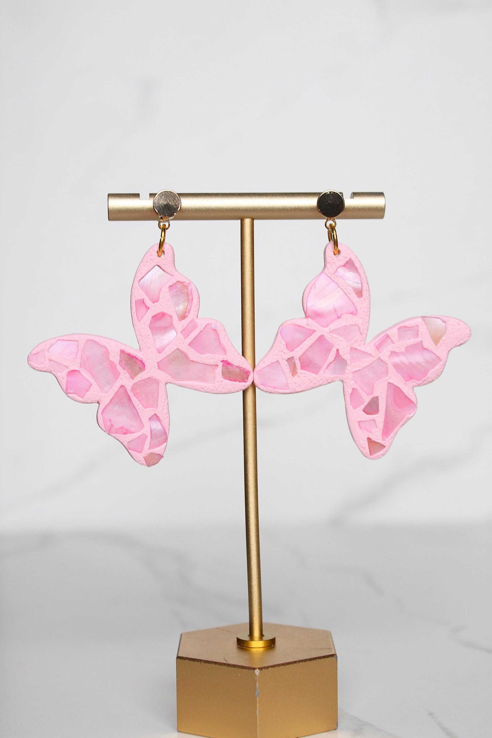 Shell Clay Earrings | Seashell Earrings | Beach Earrings | Summer Earrings | Statement Earrings | Gift for Her | Gift for Friend