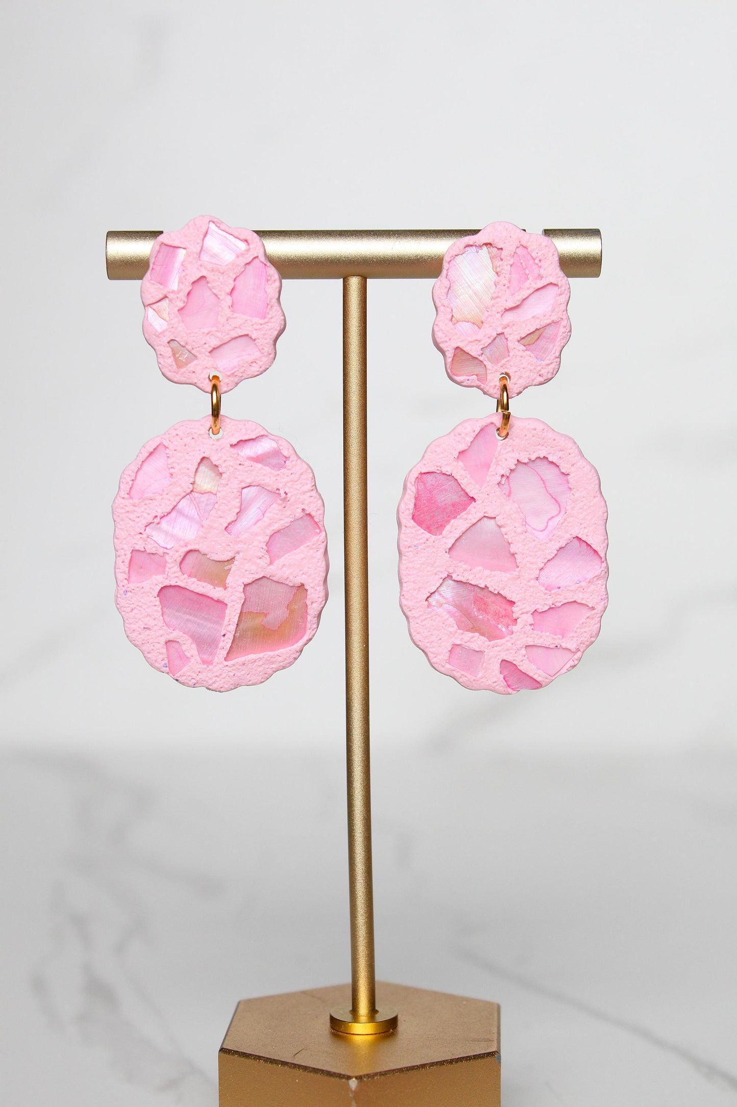 Shell Clay Earrings | Seashell Earrings | Beach Earrings | Summer Earrings | Statement Earrings | Gift for Her | Gift for Friend